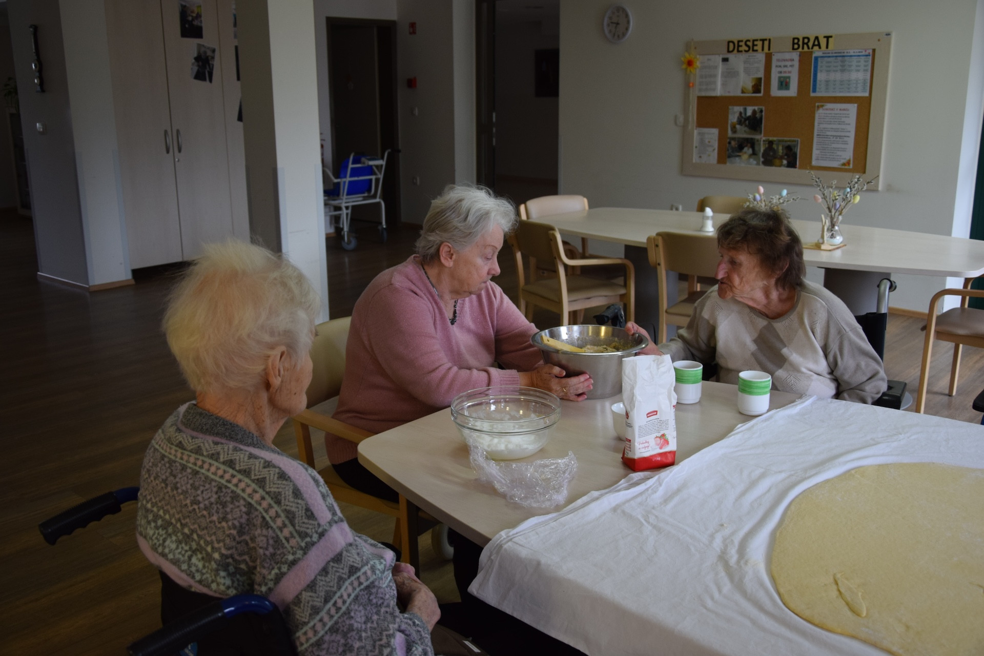 Peka potice po skupinah