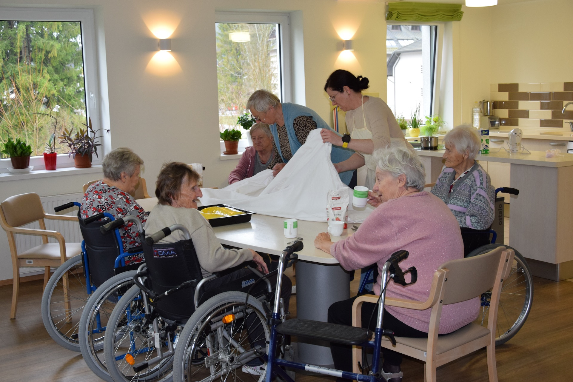 Peka potice po skupinah