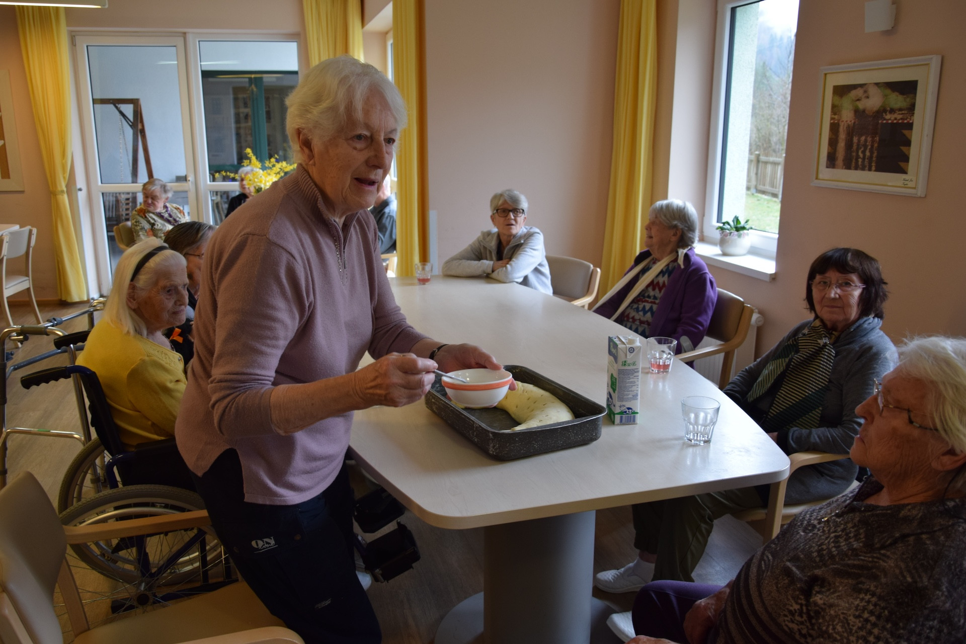 Peka potice po skupinah