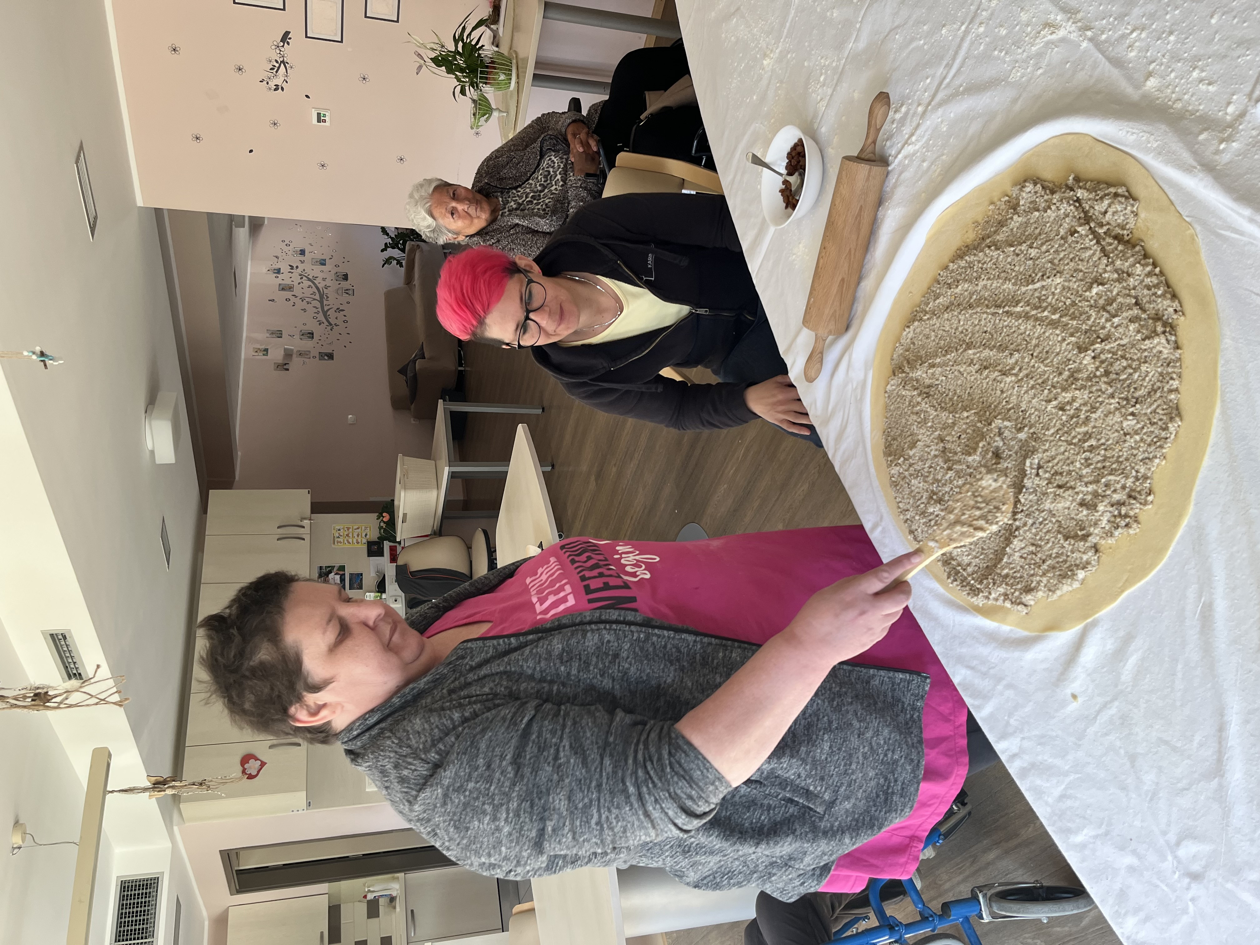 Peka potice po skupinah