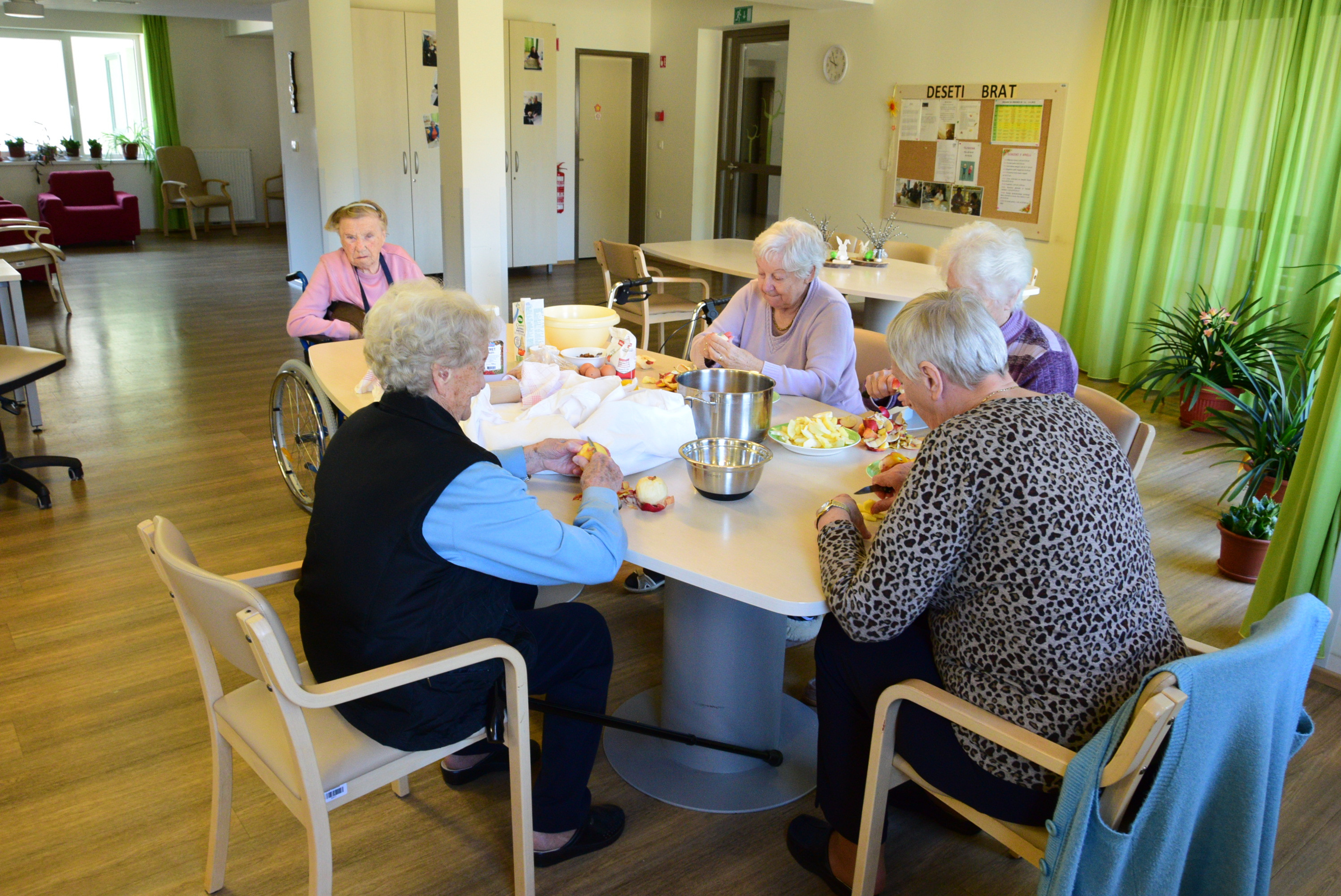 Peka potice po skupinah