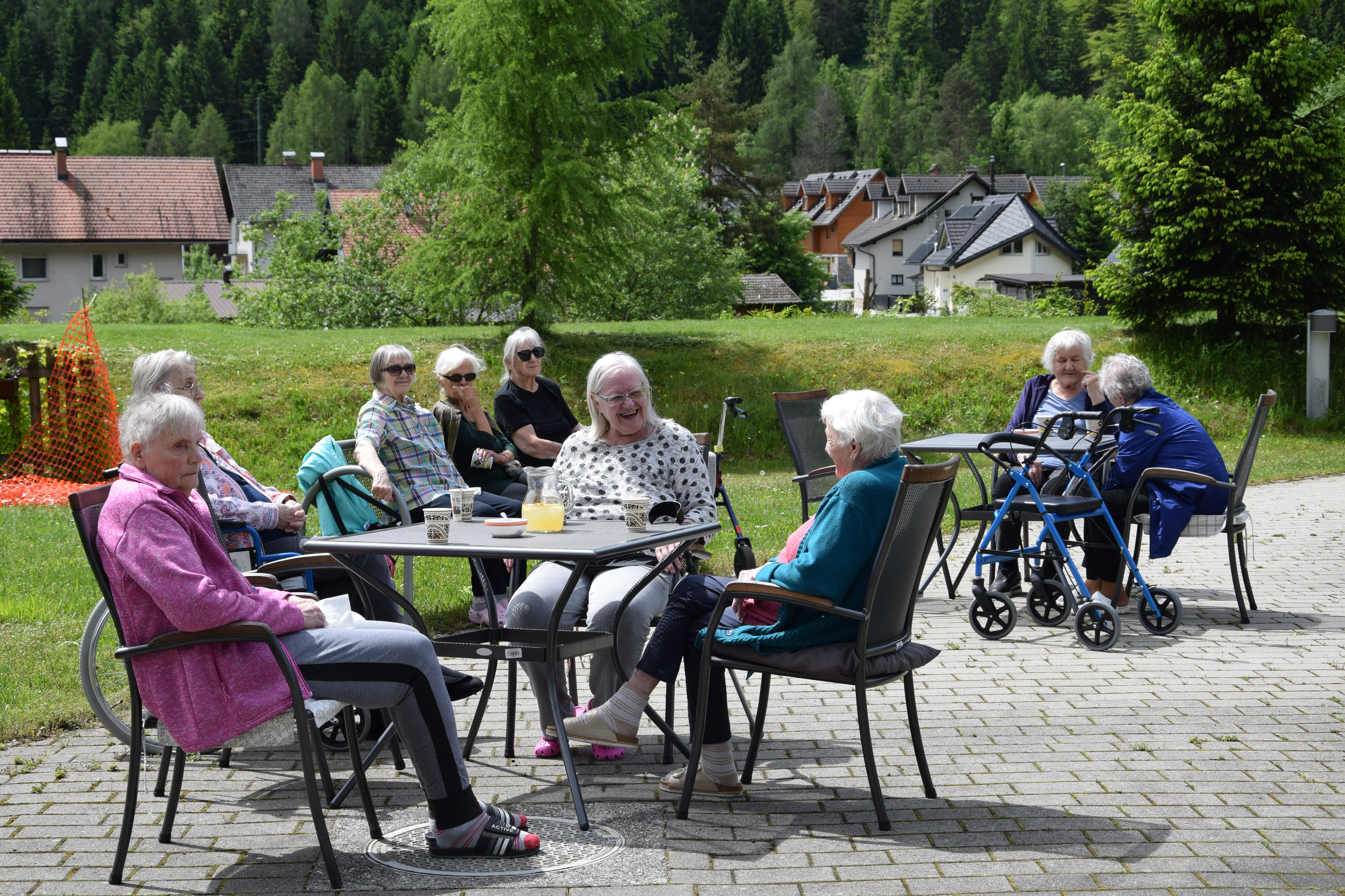 Piknik  s stanovalci v parku