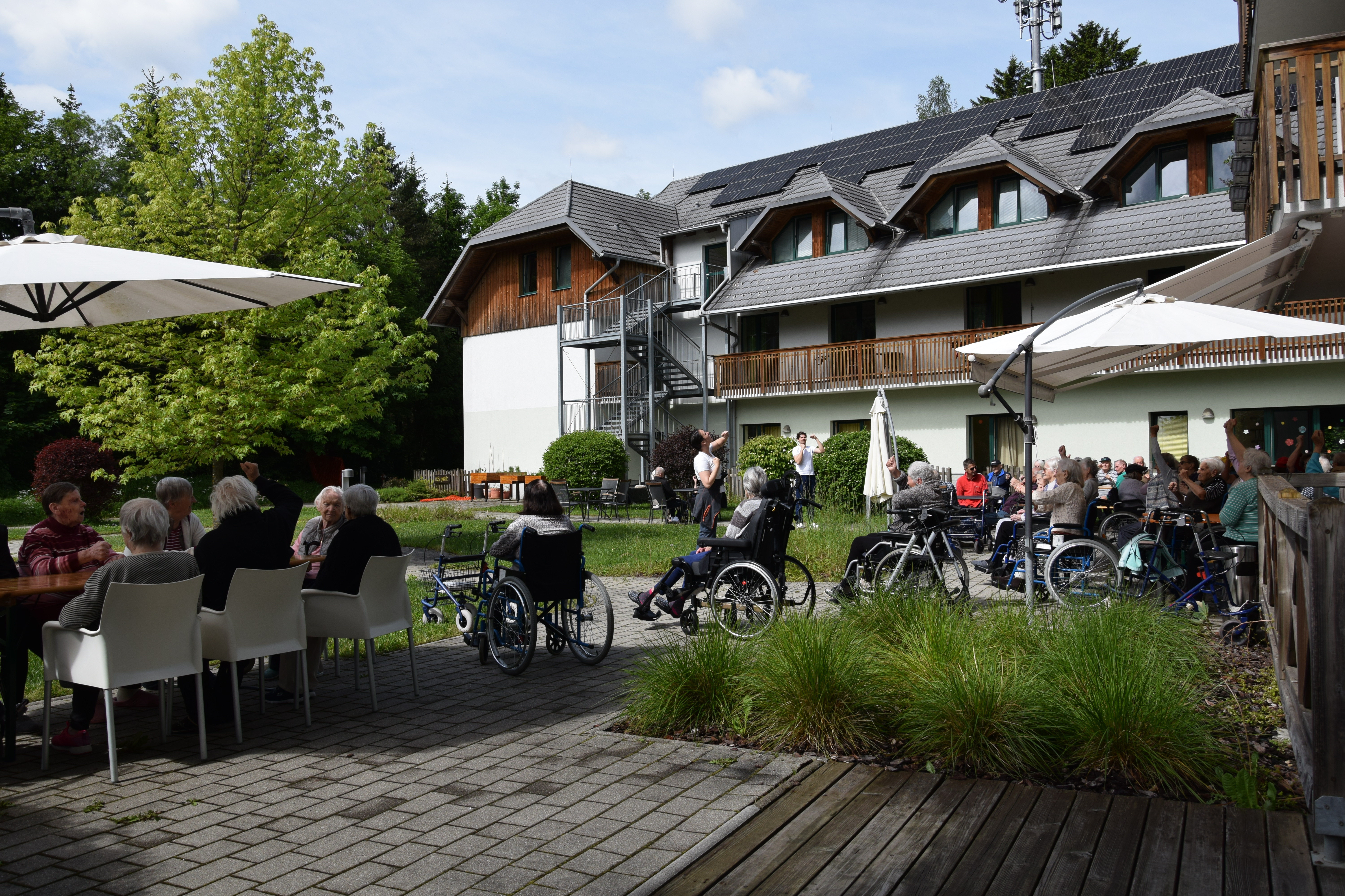 Piknik  s stanovalci v parku