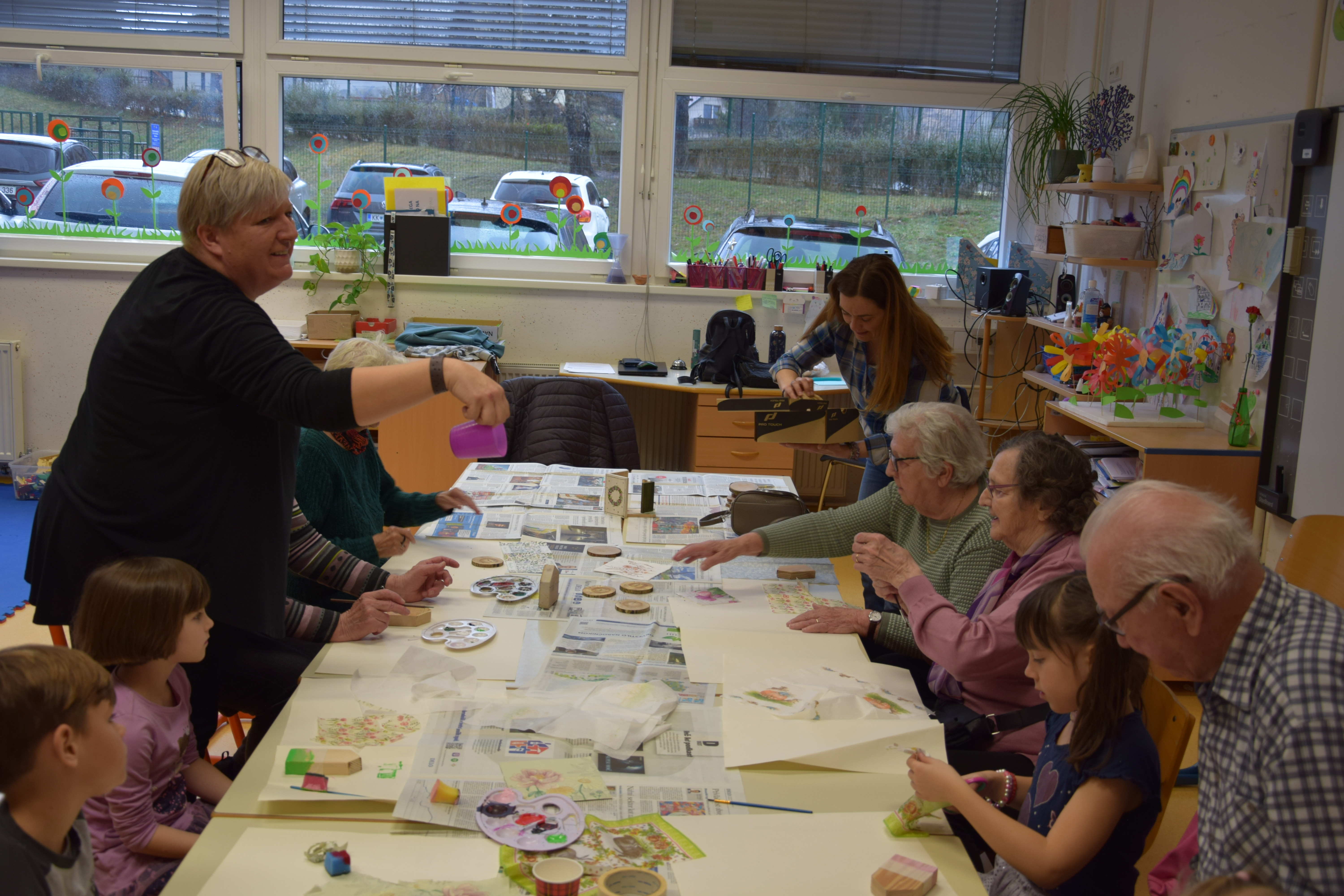 Ptički se ženijo v OŠ Mojstrana