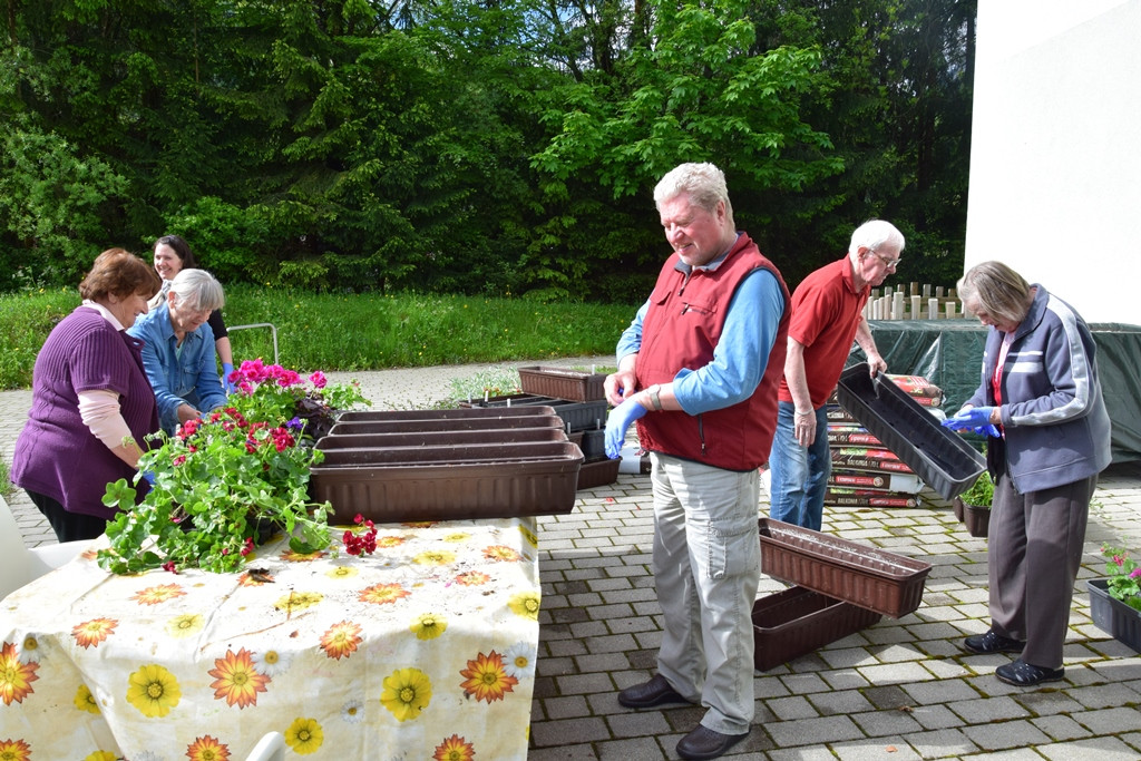 Saditev rož in našega garklca