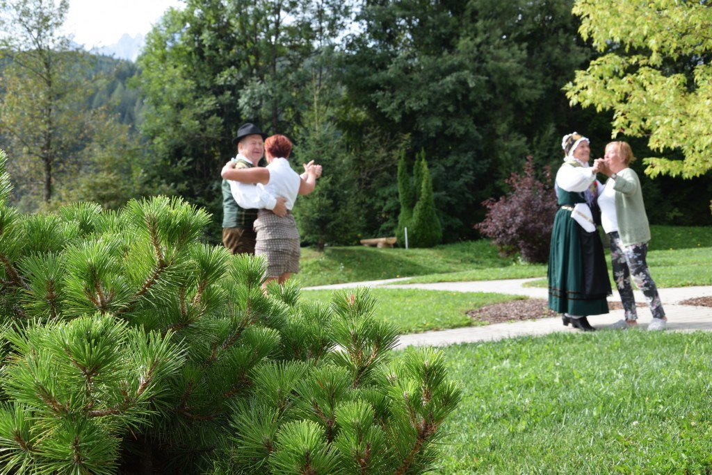 Slovenska glasba in ples v parku doma Viharnik