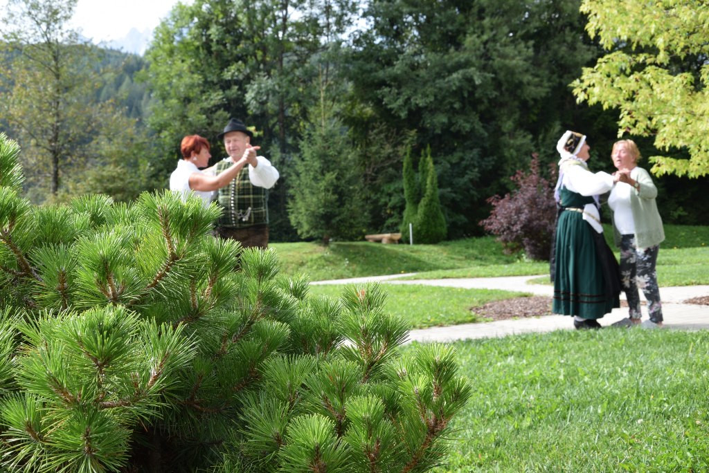 Slovenska glasba in ples v parku doma Viharnik