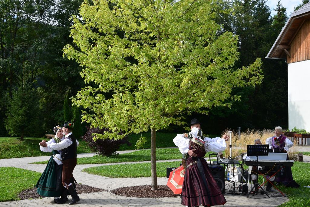 Slovenska glasba in ples v parku doma Viharnik