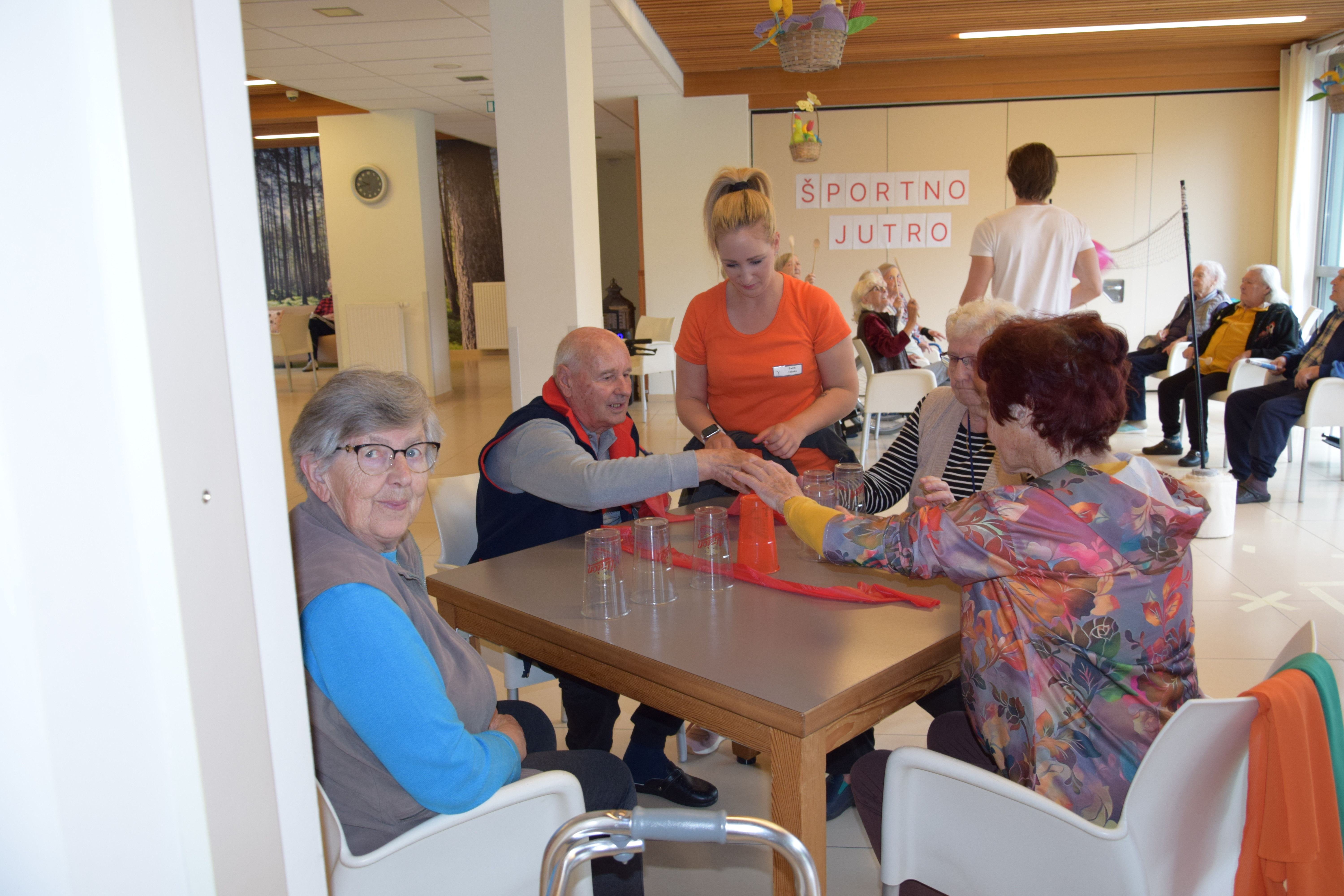 Športno jutro v avli