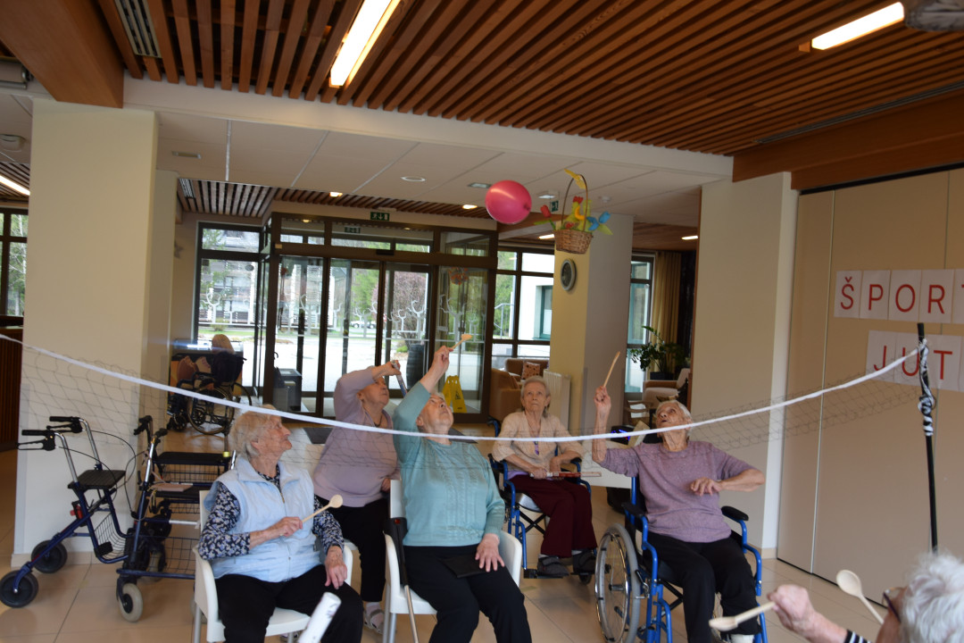 Športno jutro v avli