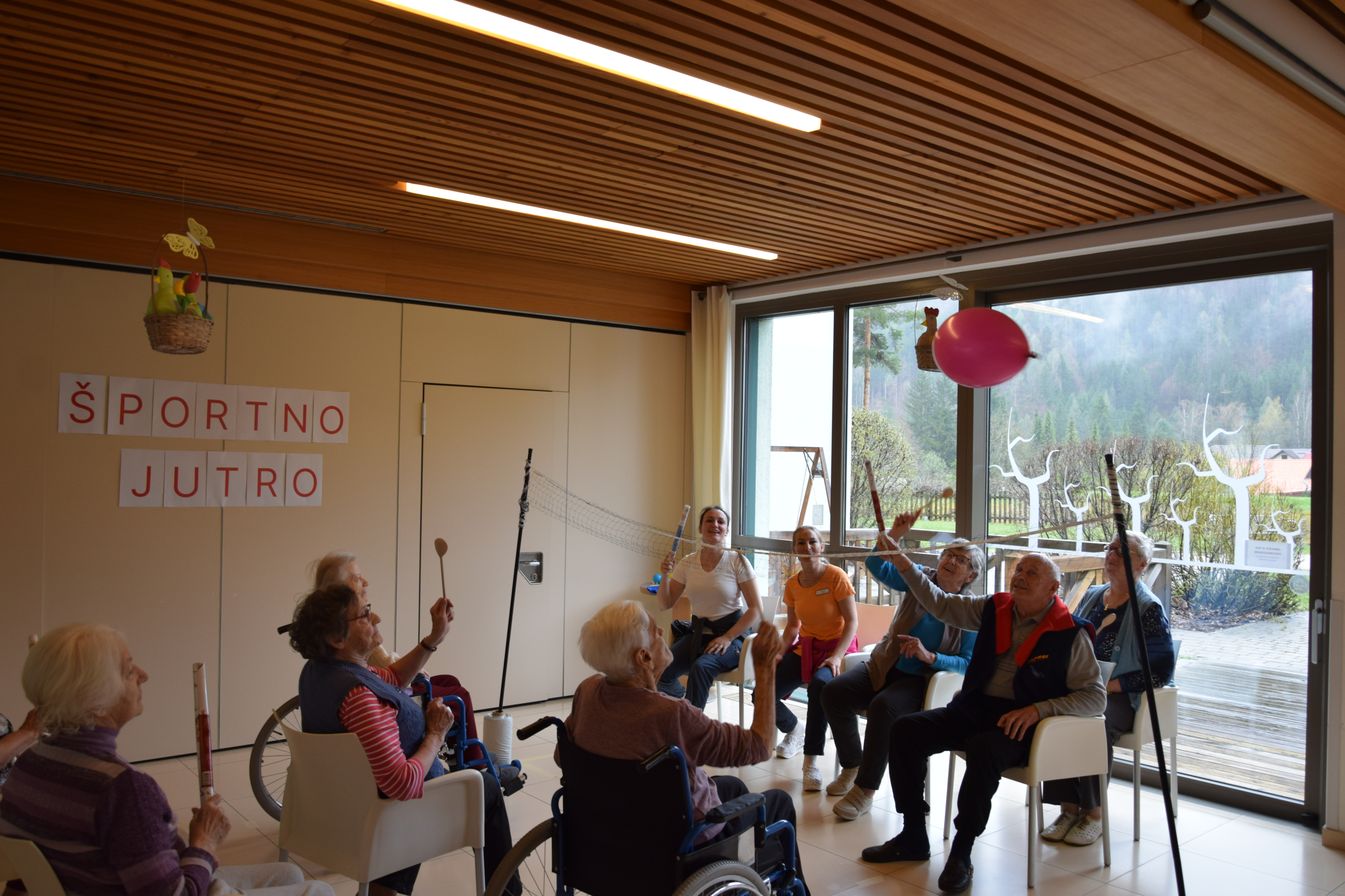 Športno jutro v avli