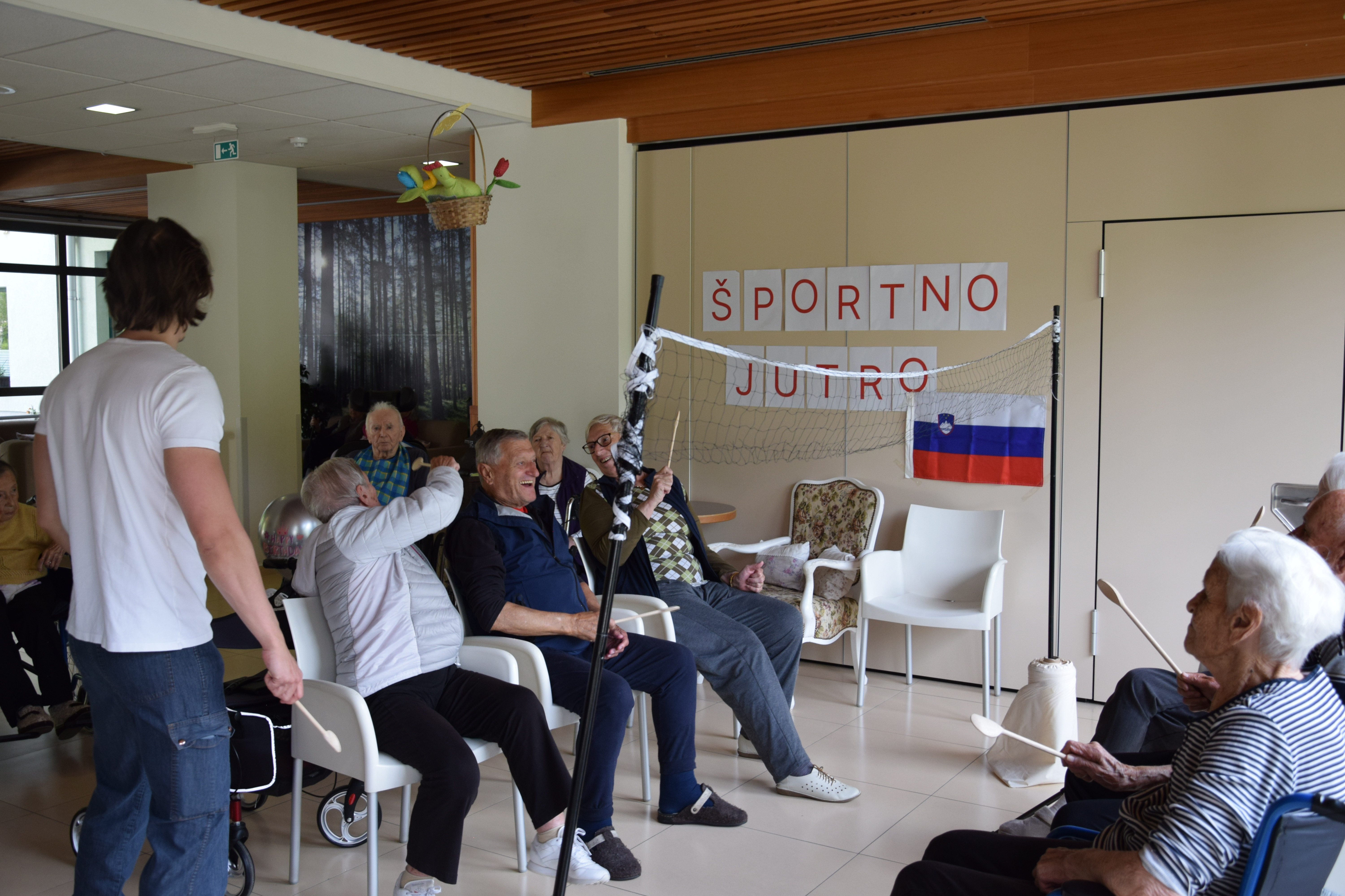 Športno jutro v avli