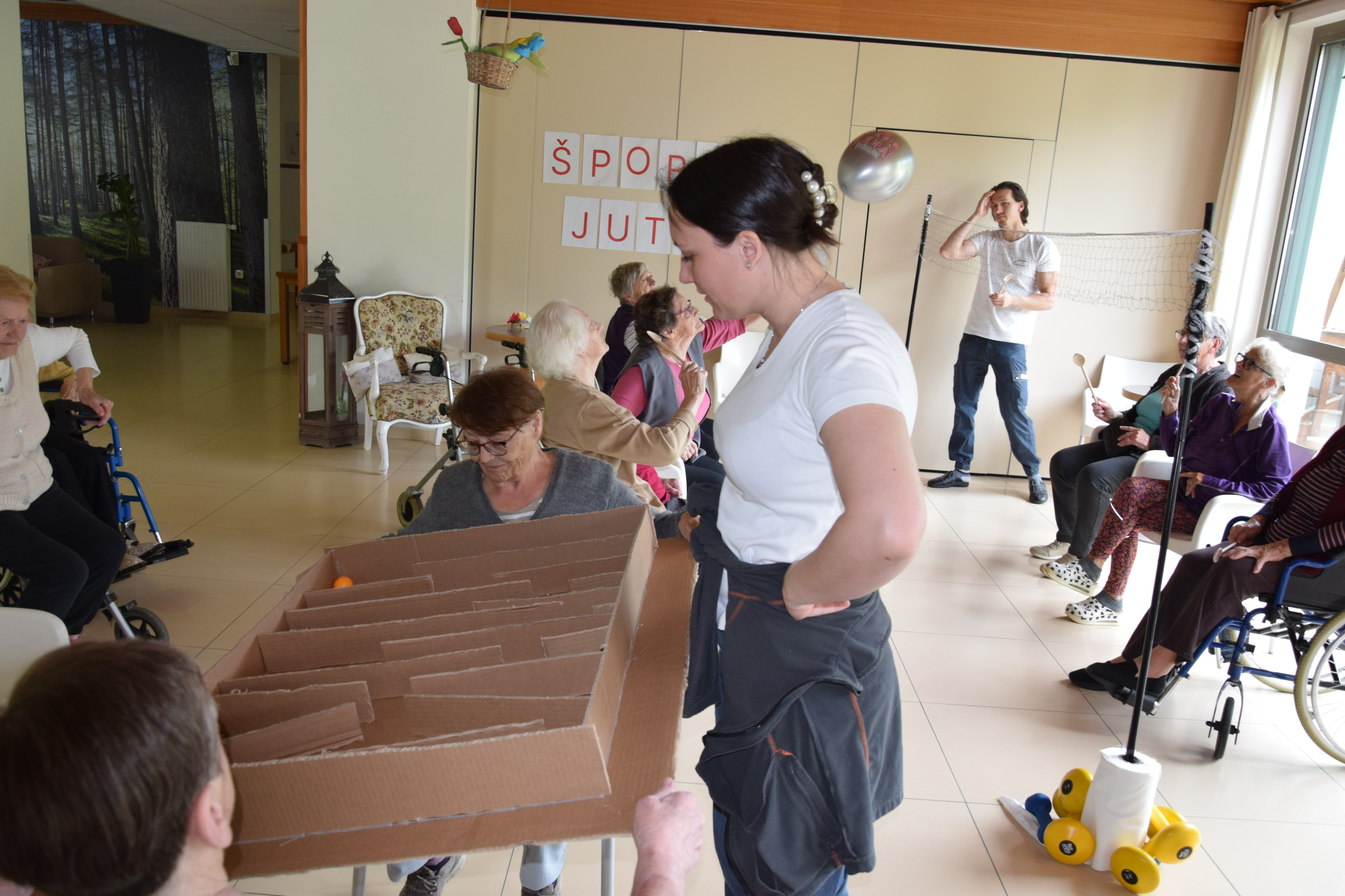 Športno jutro v avli