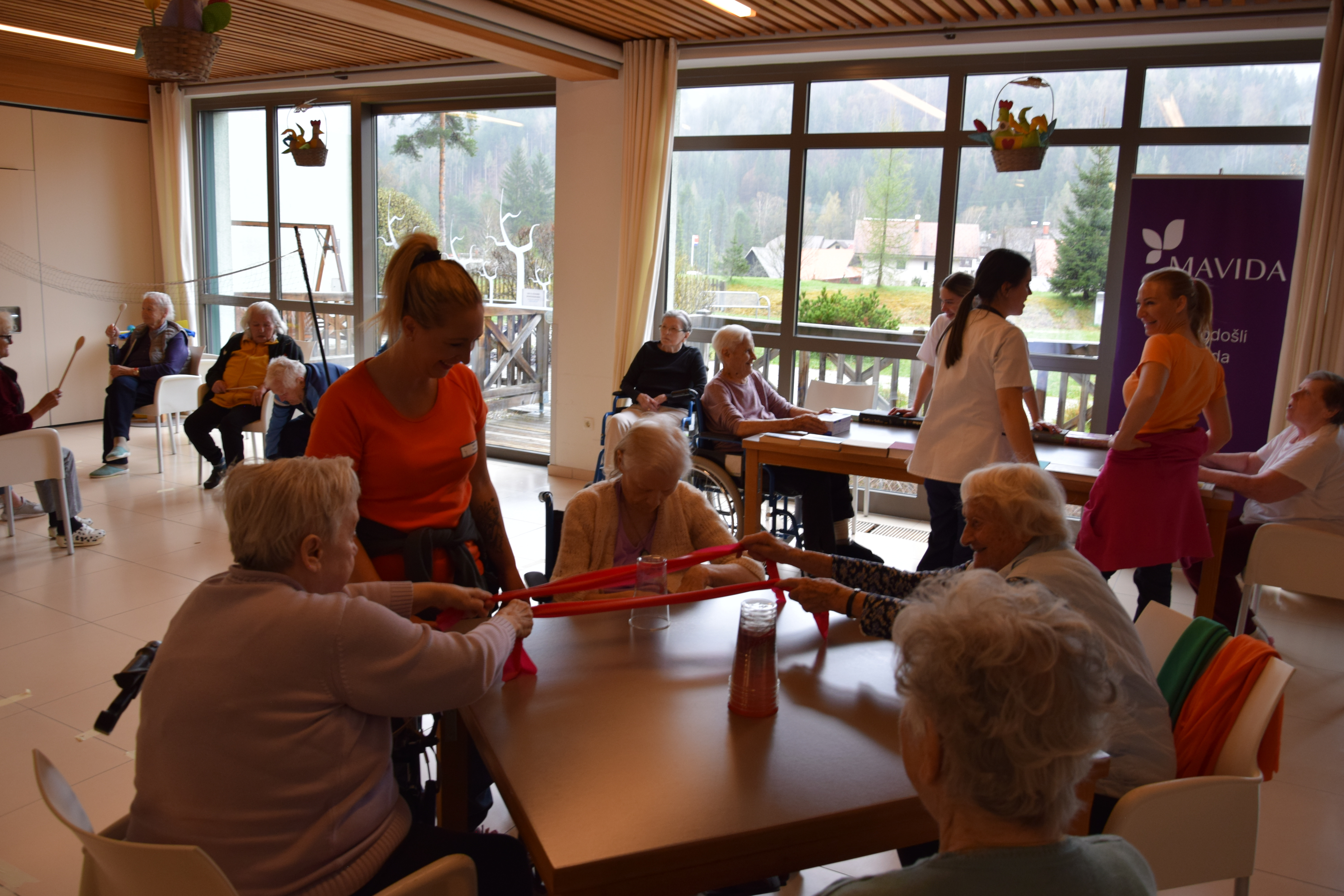 Športno jutro v avli