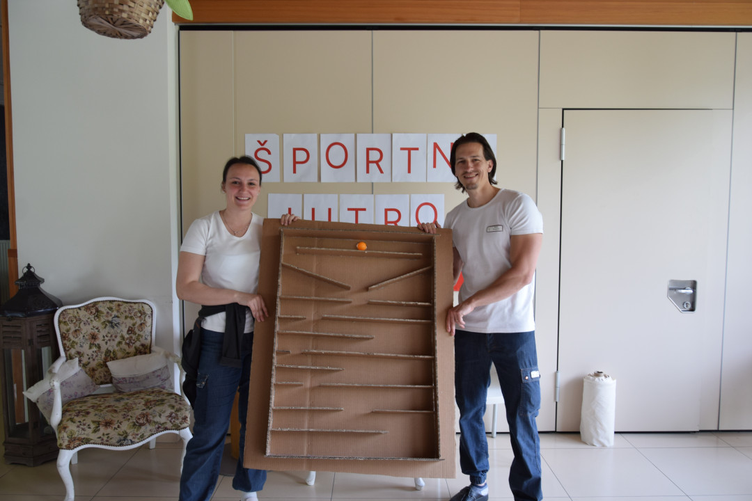 Športno jutro v avli