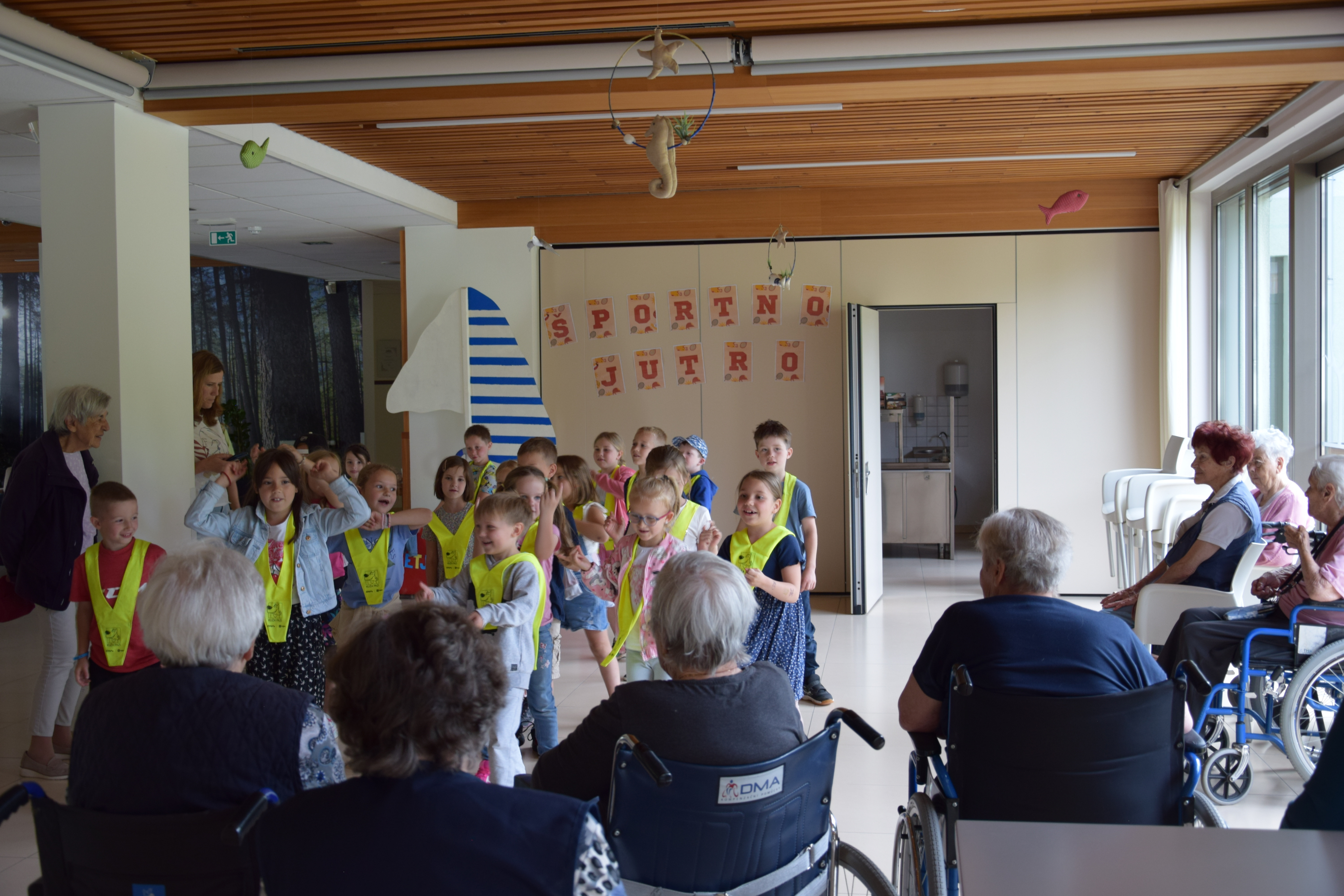 Športno jutro z učenci OŠ Mojstrana