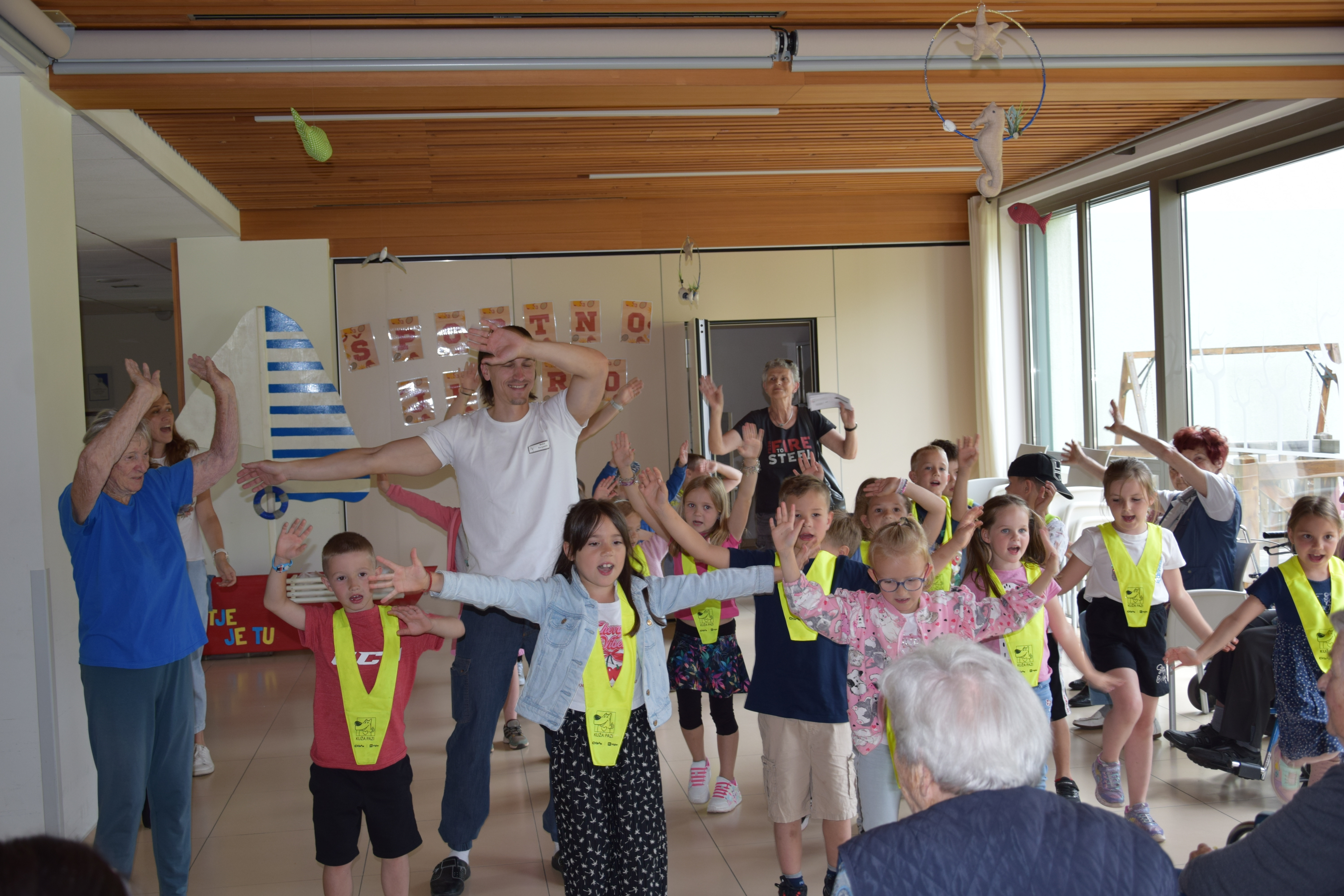 Športno jutro z učenci OŠ Mojstrana