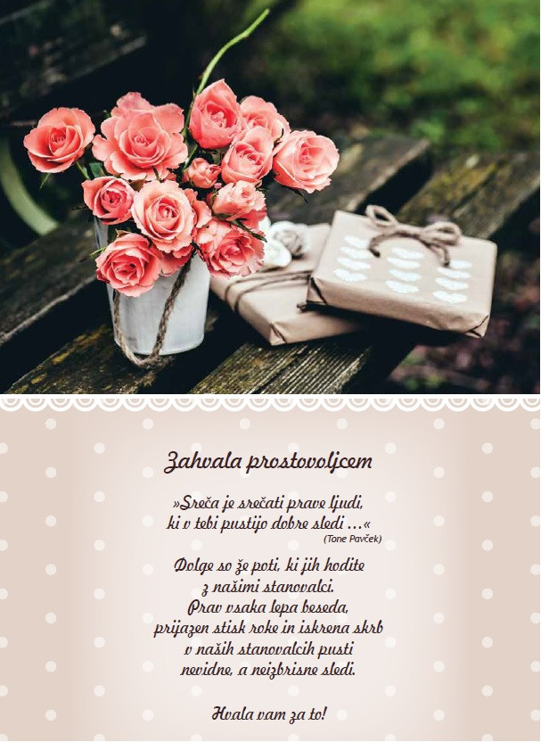 Večerja s prostovoljci