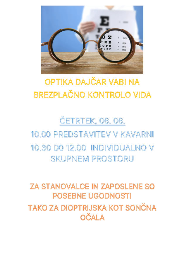 Brezplačna kontrola vida