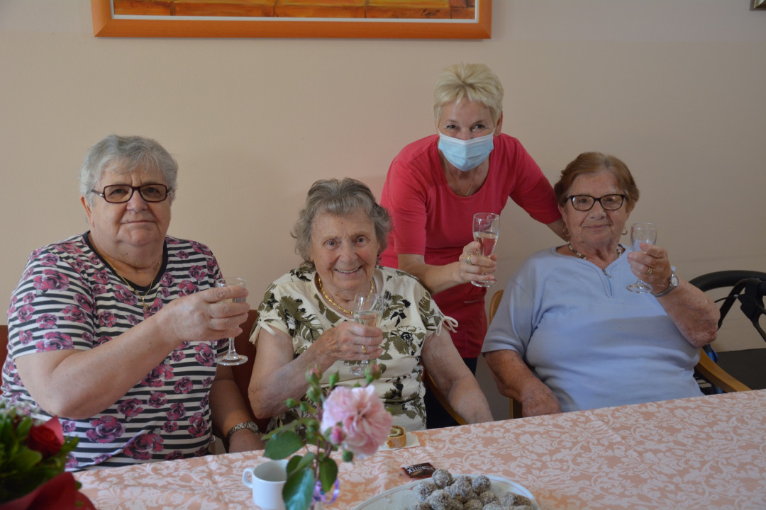 Gospodinja Vida praznuje