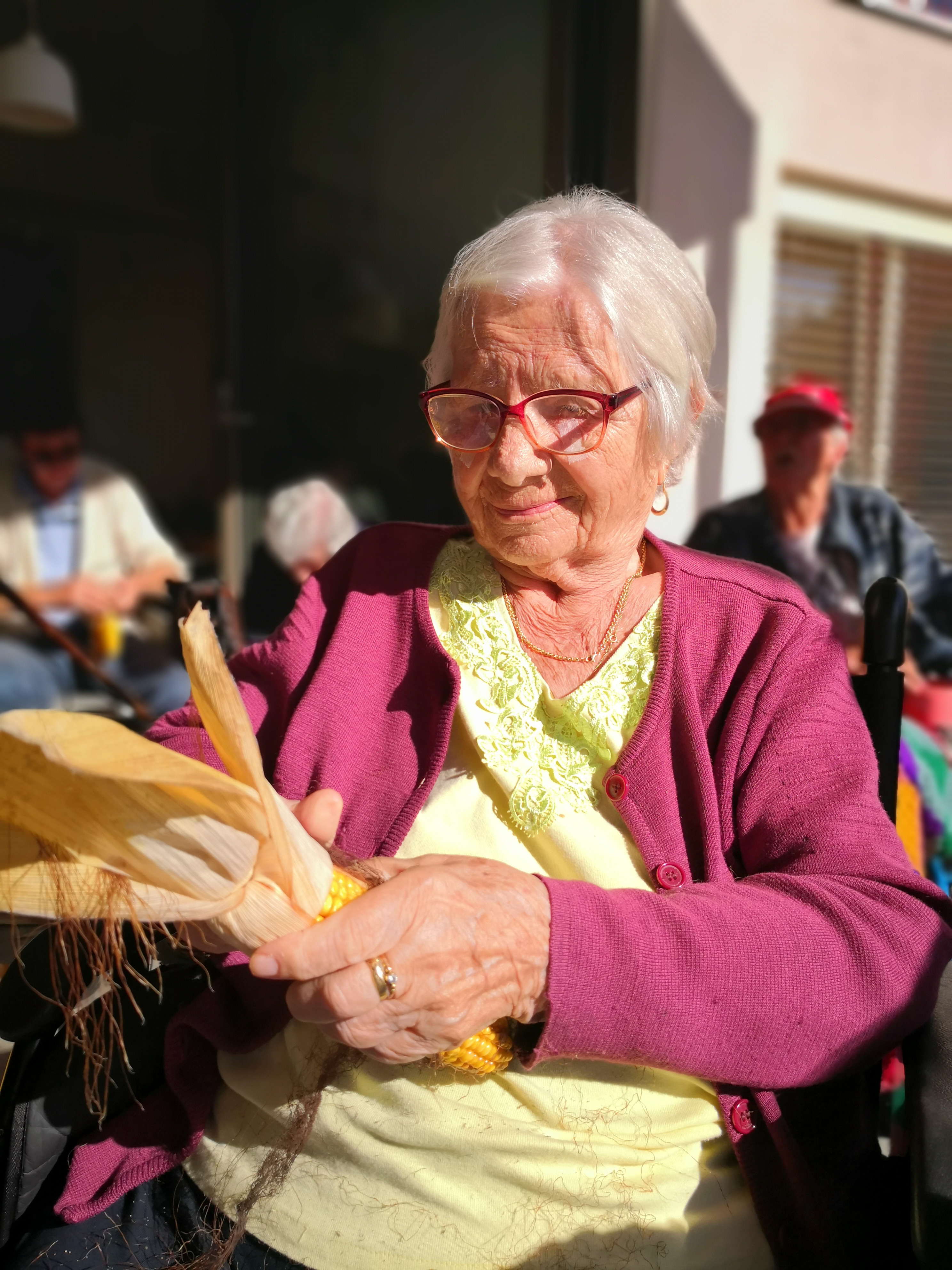 Ličkanje ob harmoniki, pesmi in petju
