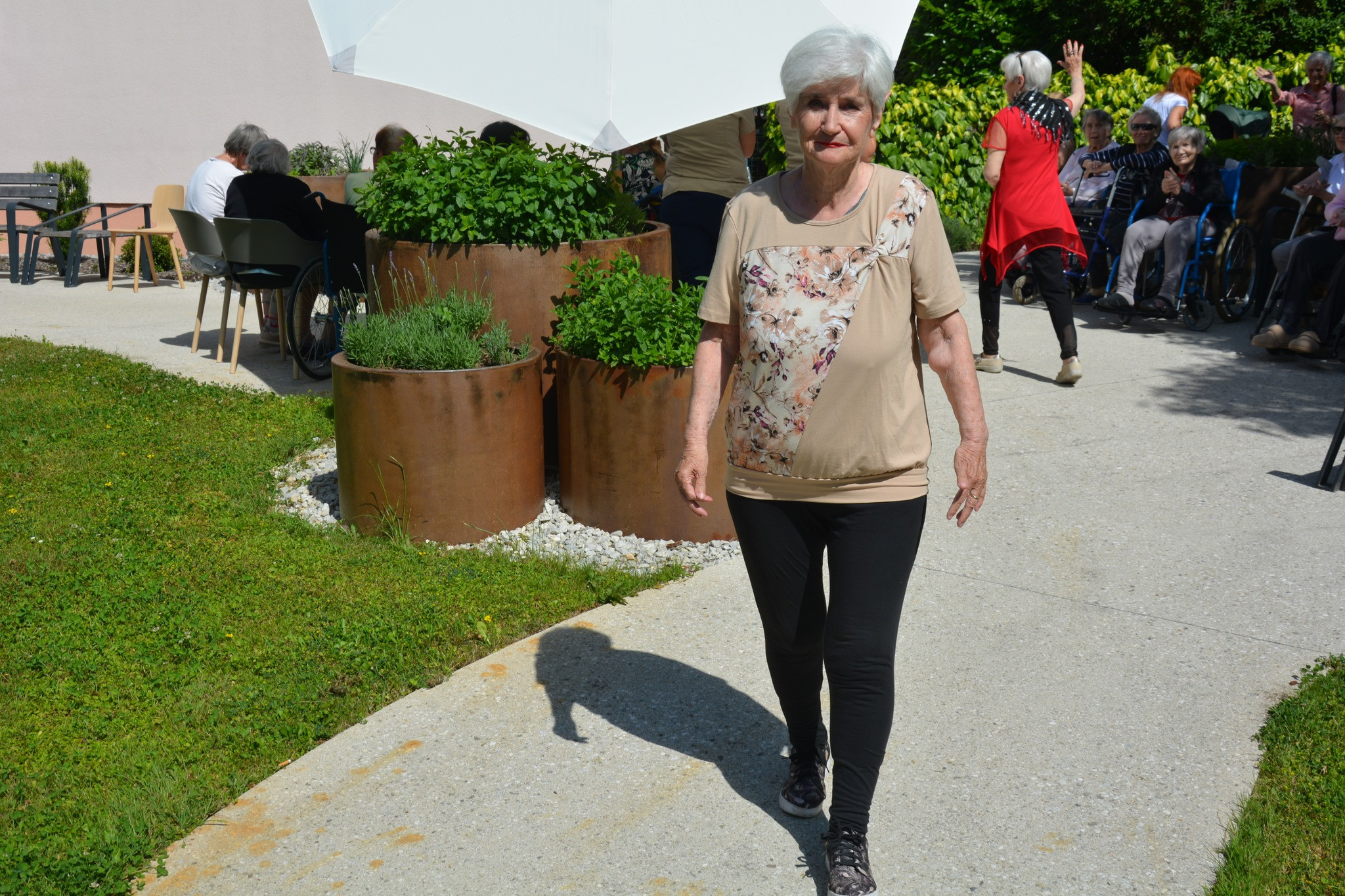 Modna pista v zeliščnem parku