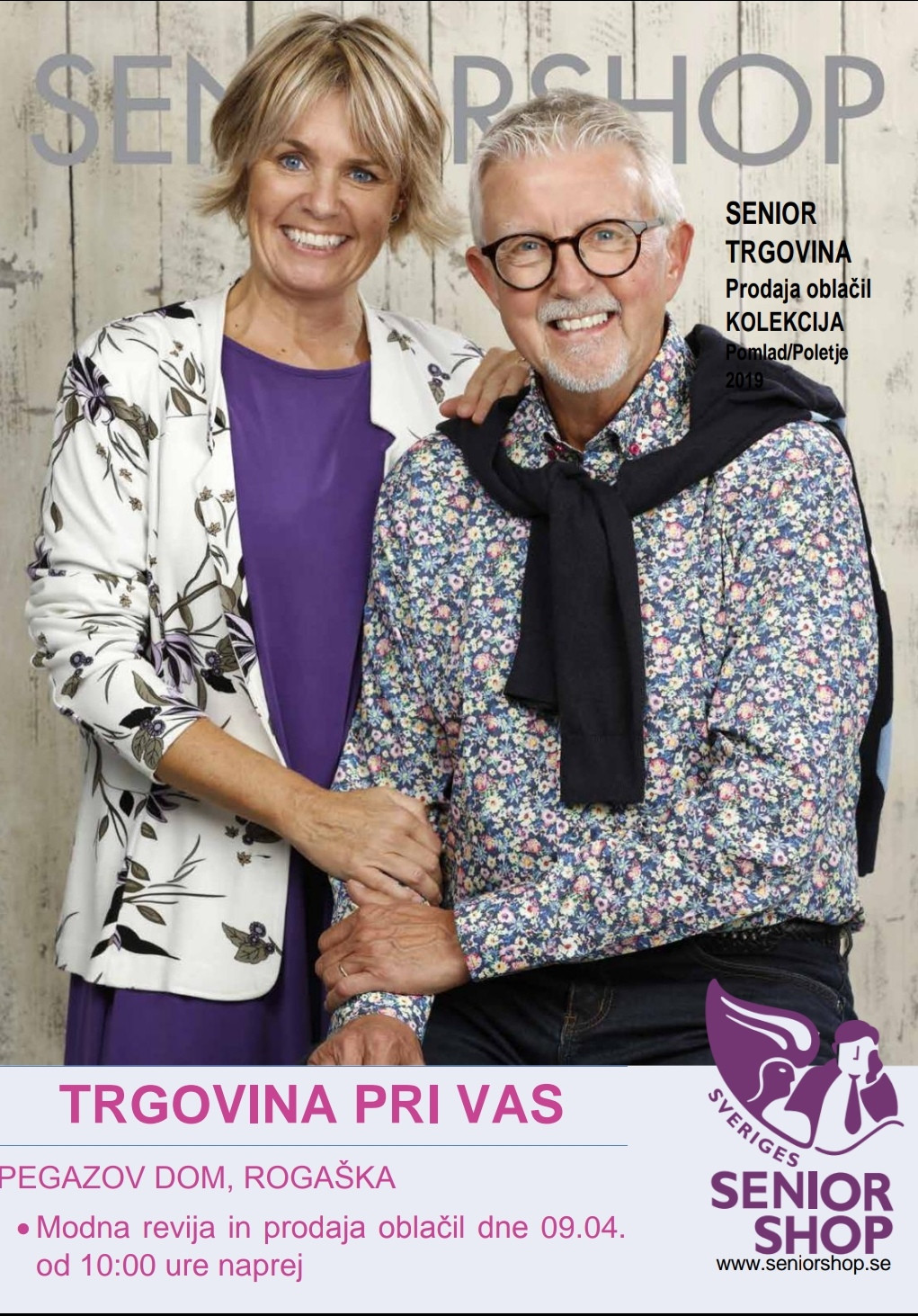 Modna revija in prodaja oblačil »Senior«