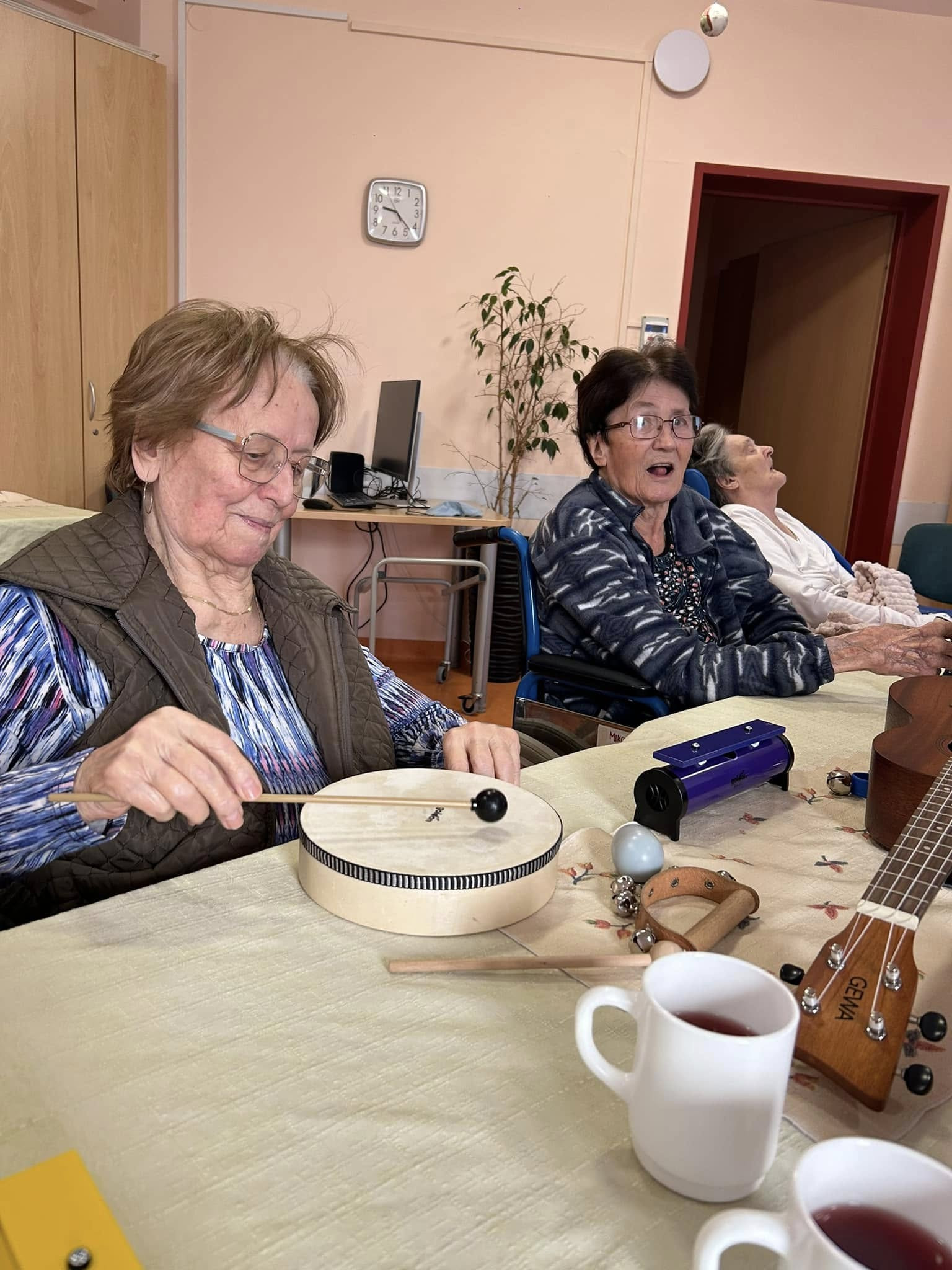 Ogled jaslic in glasbena terapija