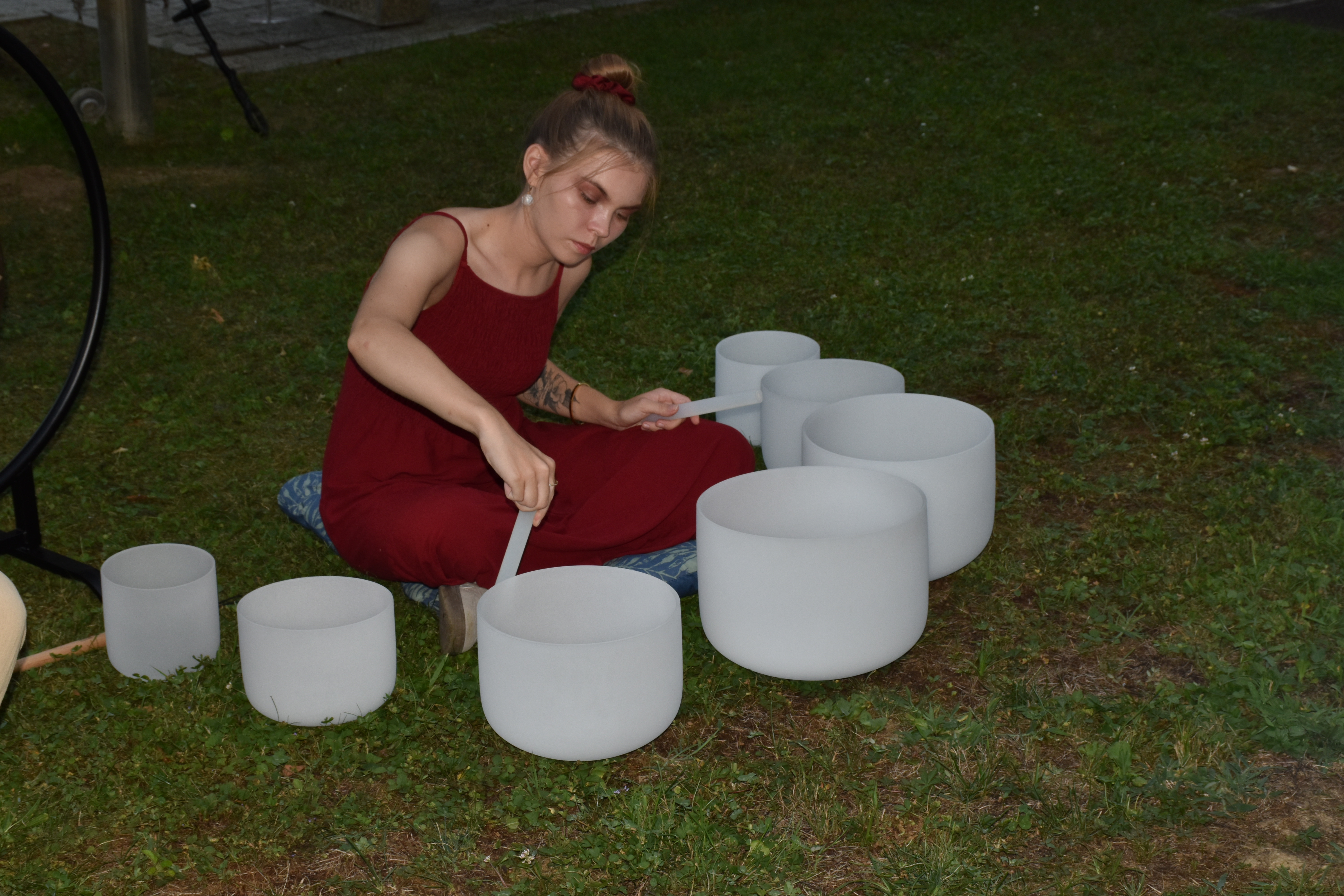 Poletni večer v zeliščnem parku