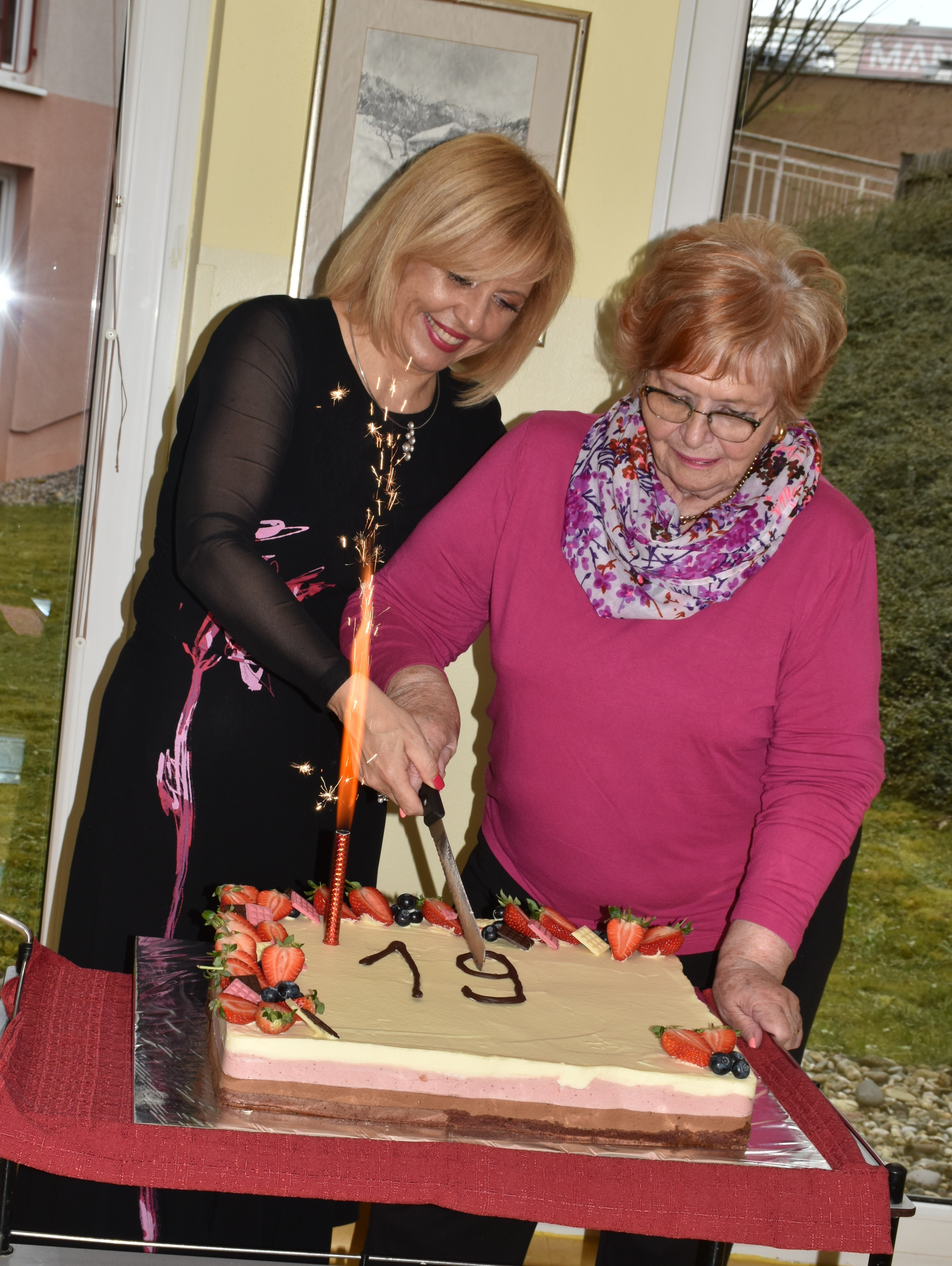 Praznovanje 19. obletnice doma