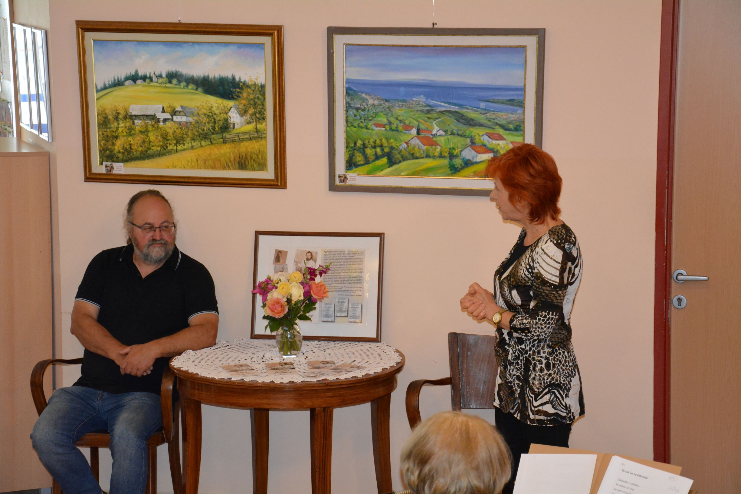 Slikar Vojko Kumer med nami