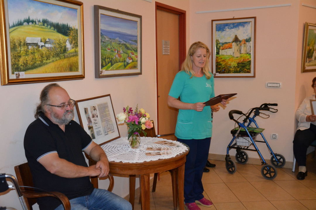 Slikar Vojko Kumer med nami