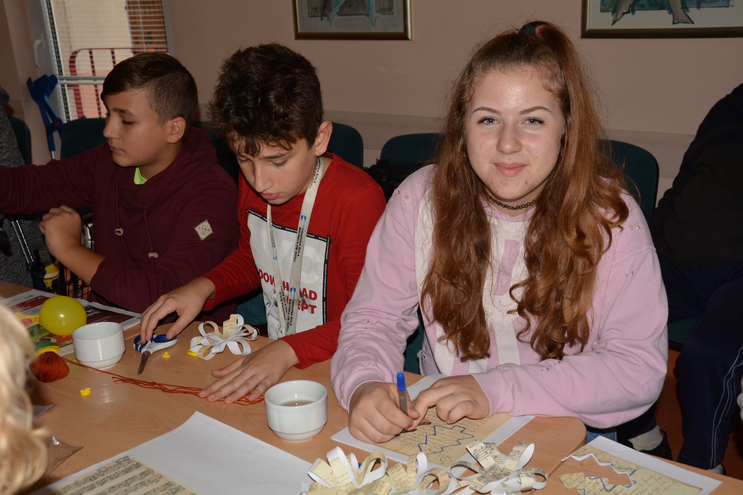 Ustvarjanje z učenci OŠ Bistrica ob Sotli