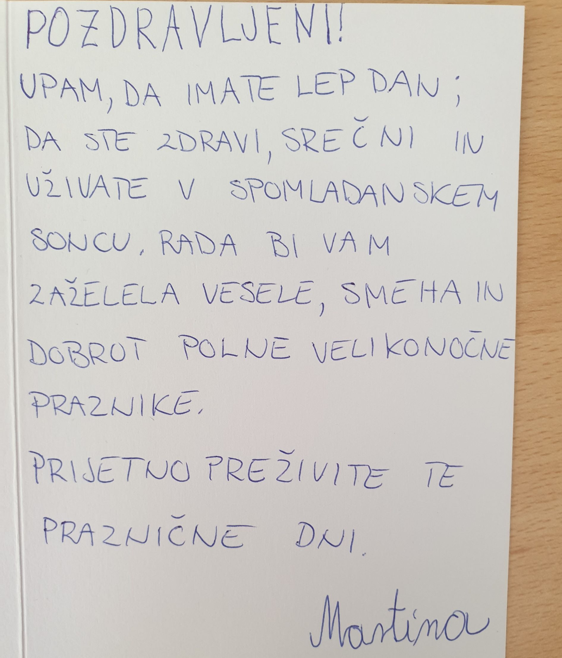 Voščilnice šolskega centra