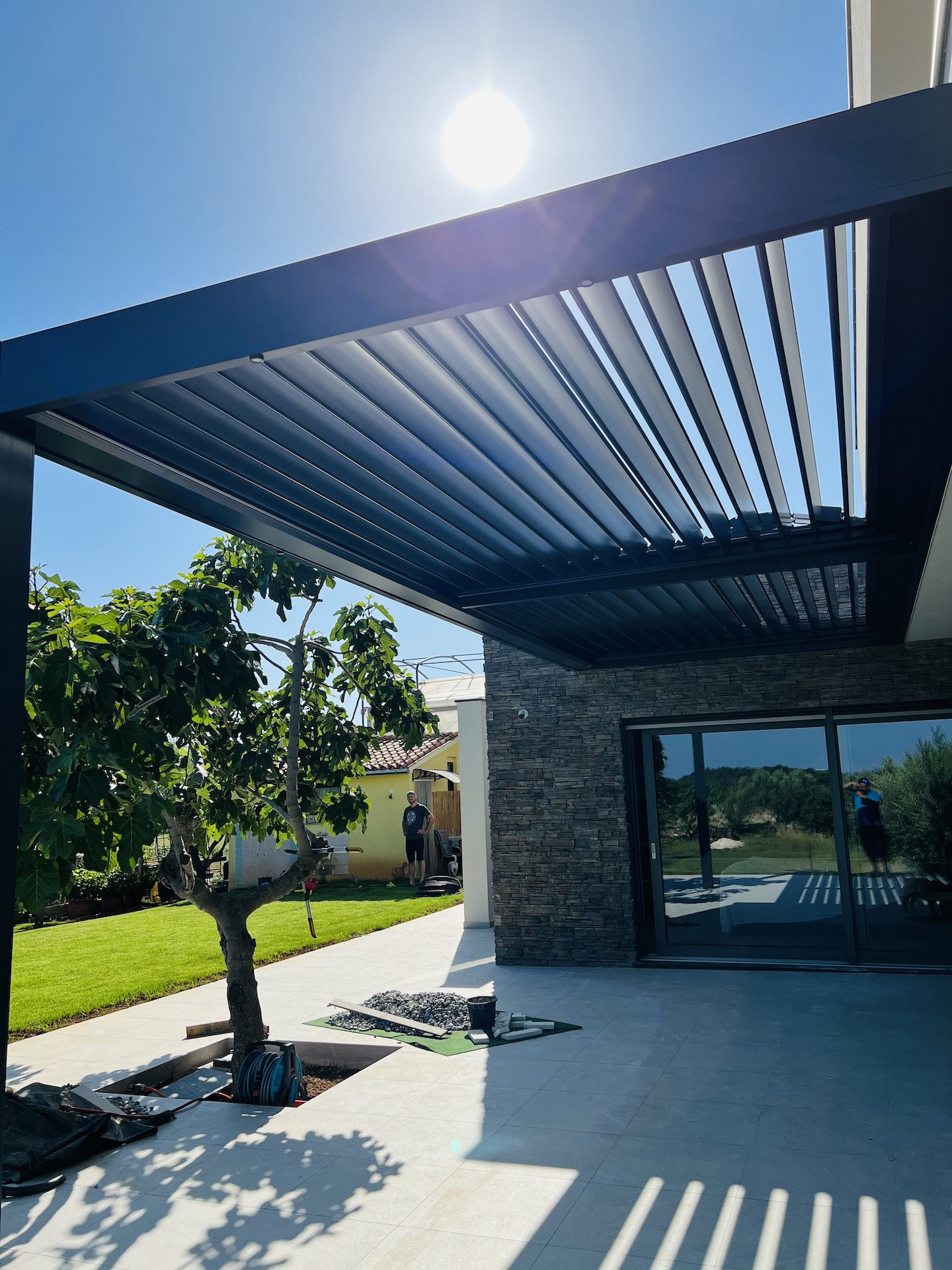 Projekt lamelna pergola MO Fažana