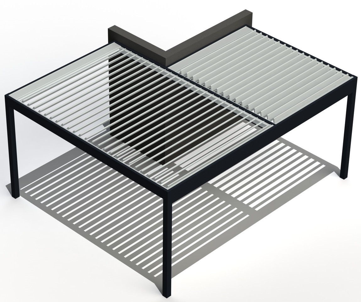 Misteral dvopolna pergola zunanji kot objekta - TIP 8