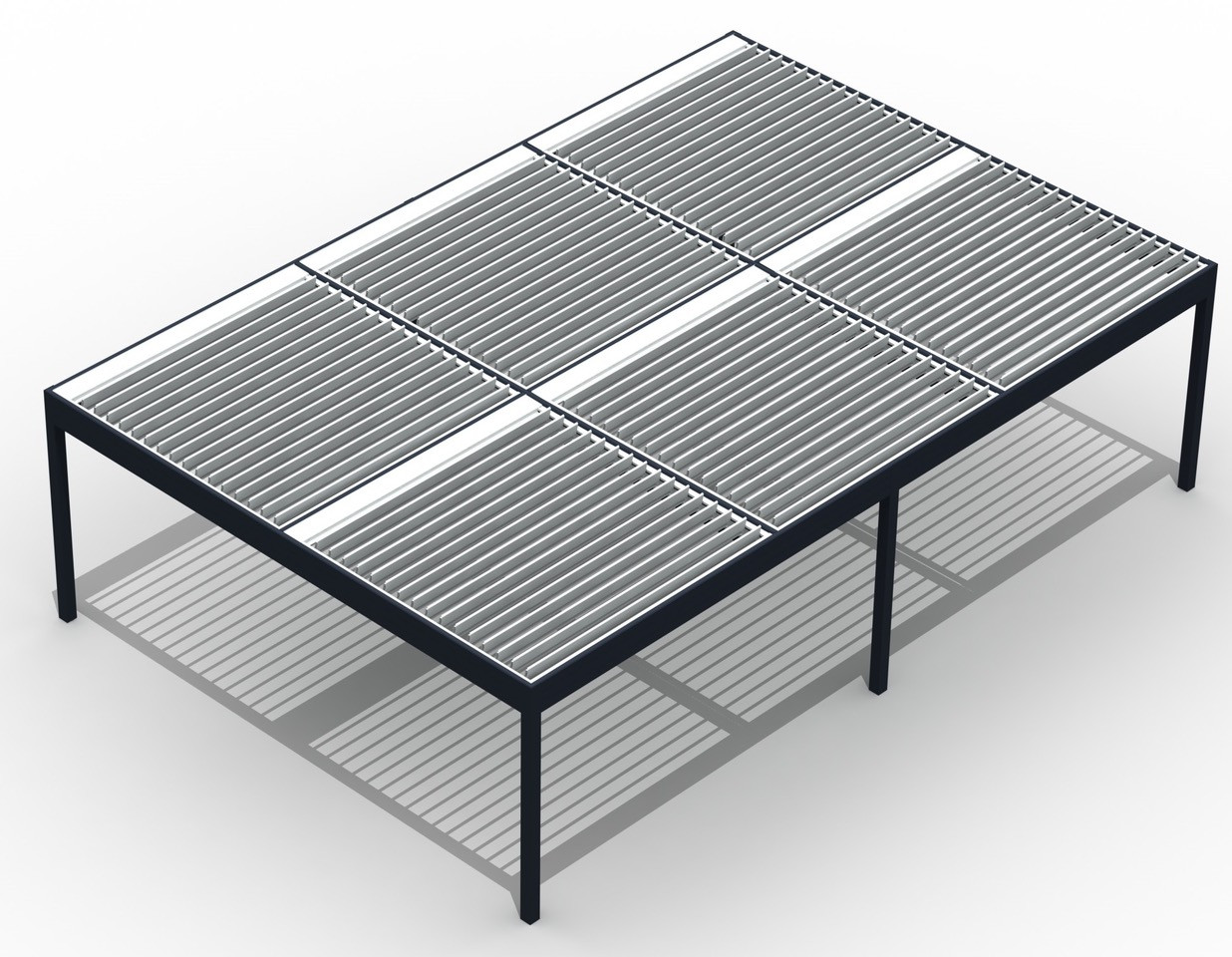 Misteral šestpolna pergola samostoječa na stebrih - TIP 21