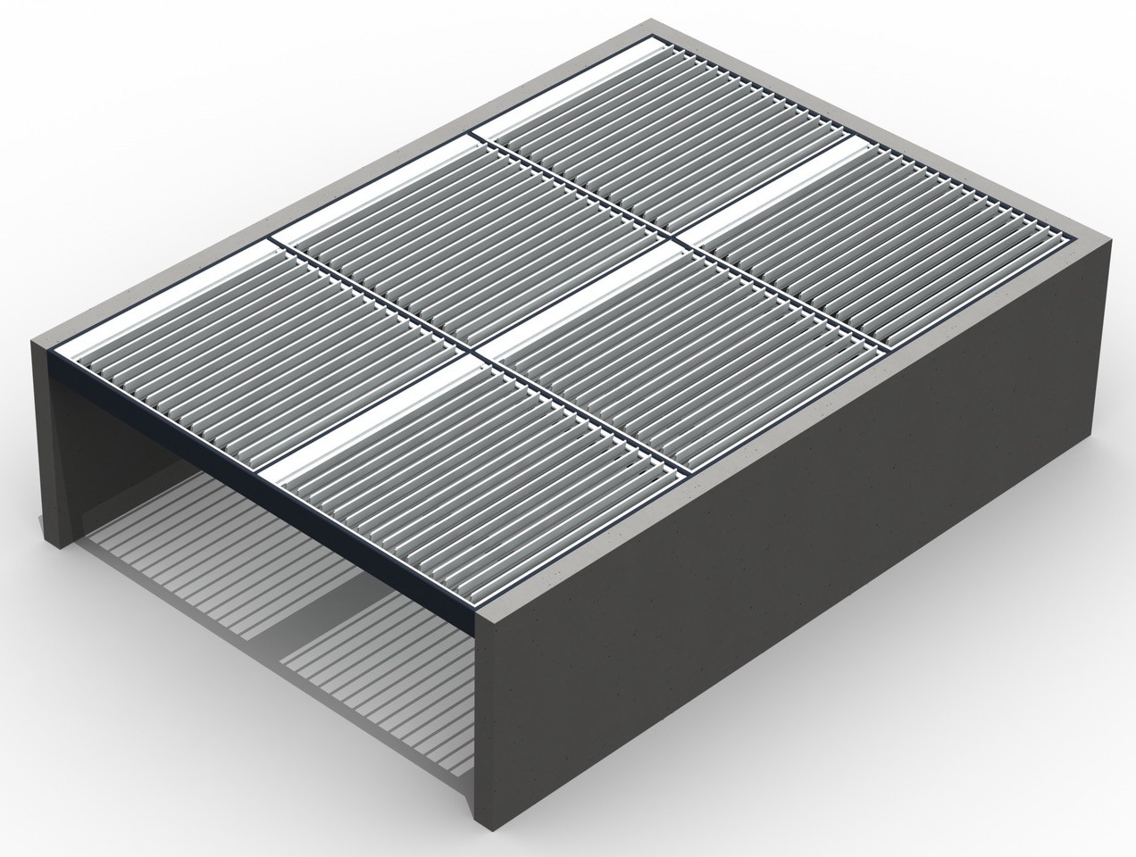 Misteral šestpolna pergola vpeta v obstoječo konstrukcijo - TIP 14