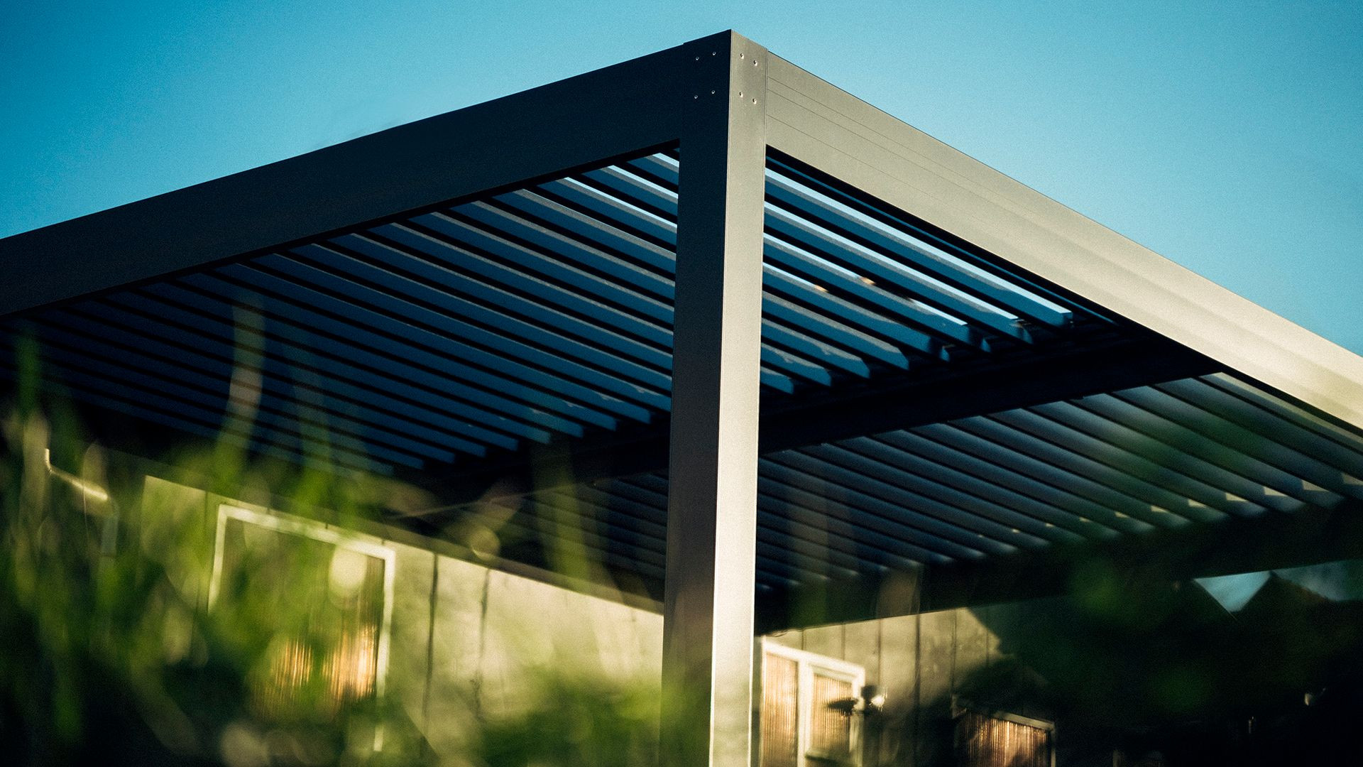 Project AE Brežice - Bioclimatic pergola Misteral - Terrace, brisole, zip roller blinds