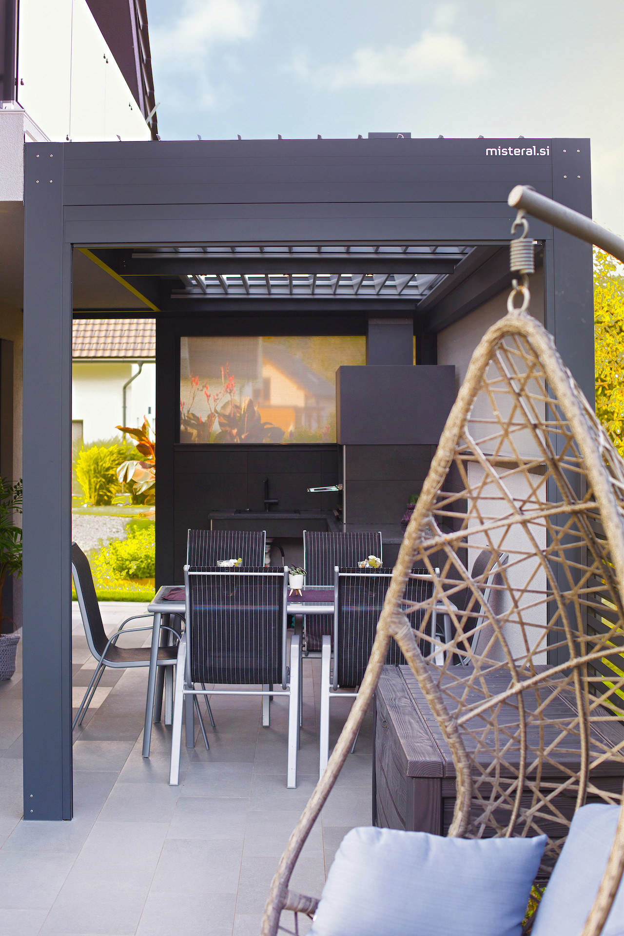 Project DB Mozirje - Bioclimatic pergola Misteral - Terrace, brisole, zip roller blinds