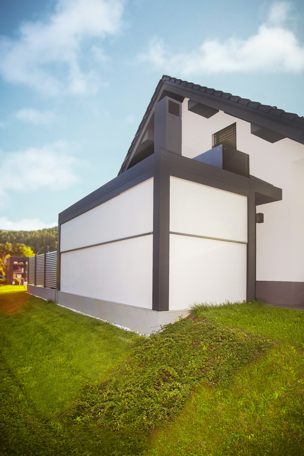 Project DB Mozirje - Bioclimatic pergola Misteral - Terrace, brisole, zip roller blinds