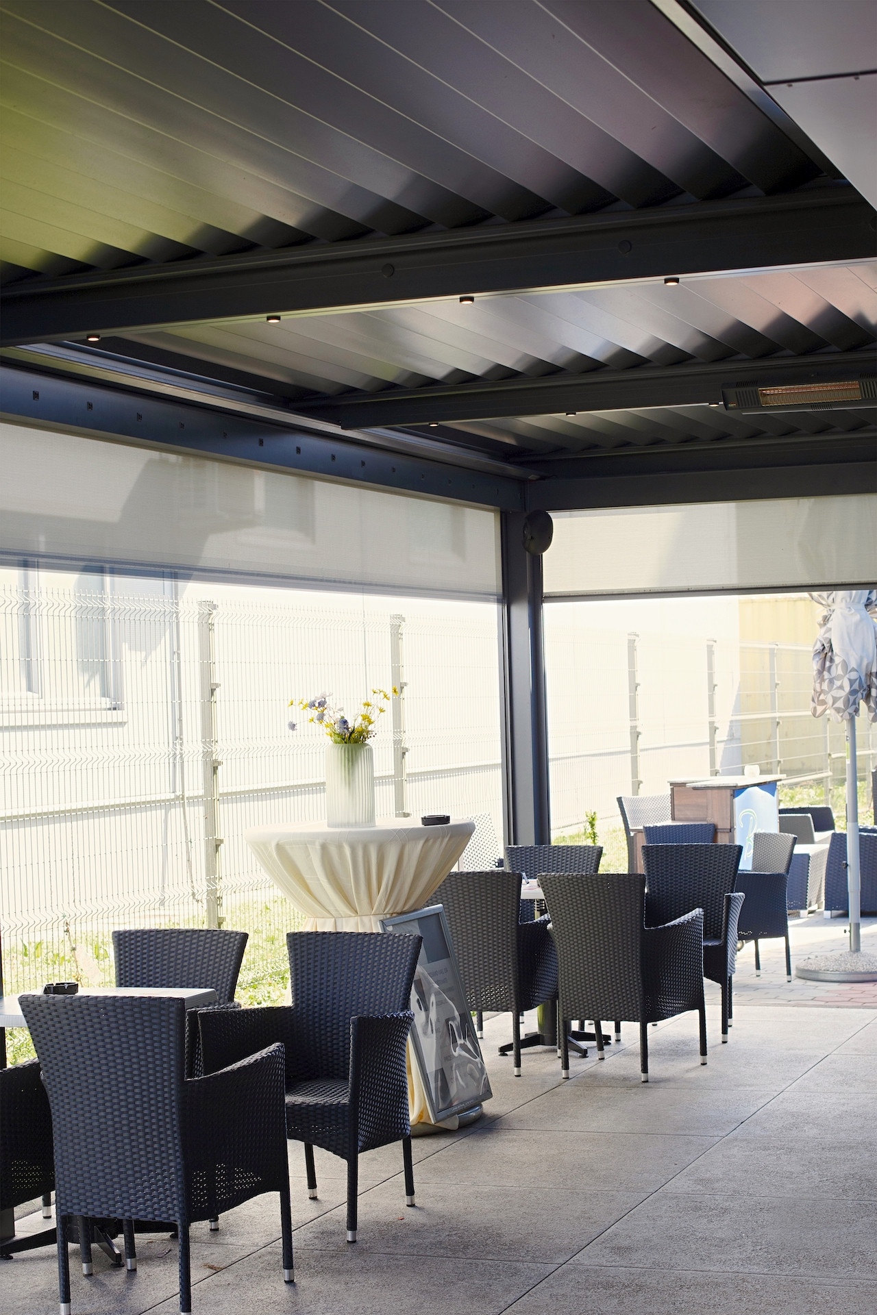 Project lamella pergola Bar Safir Krško