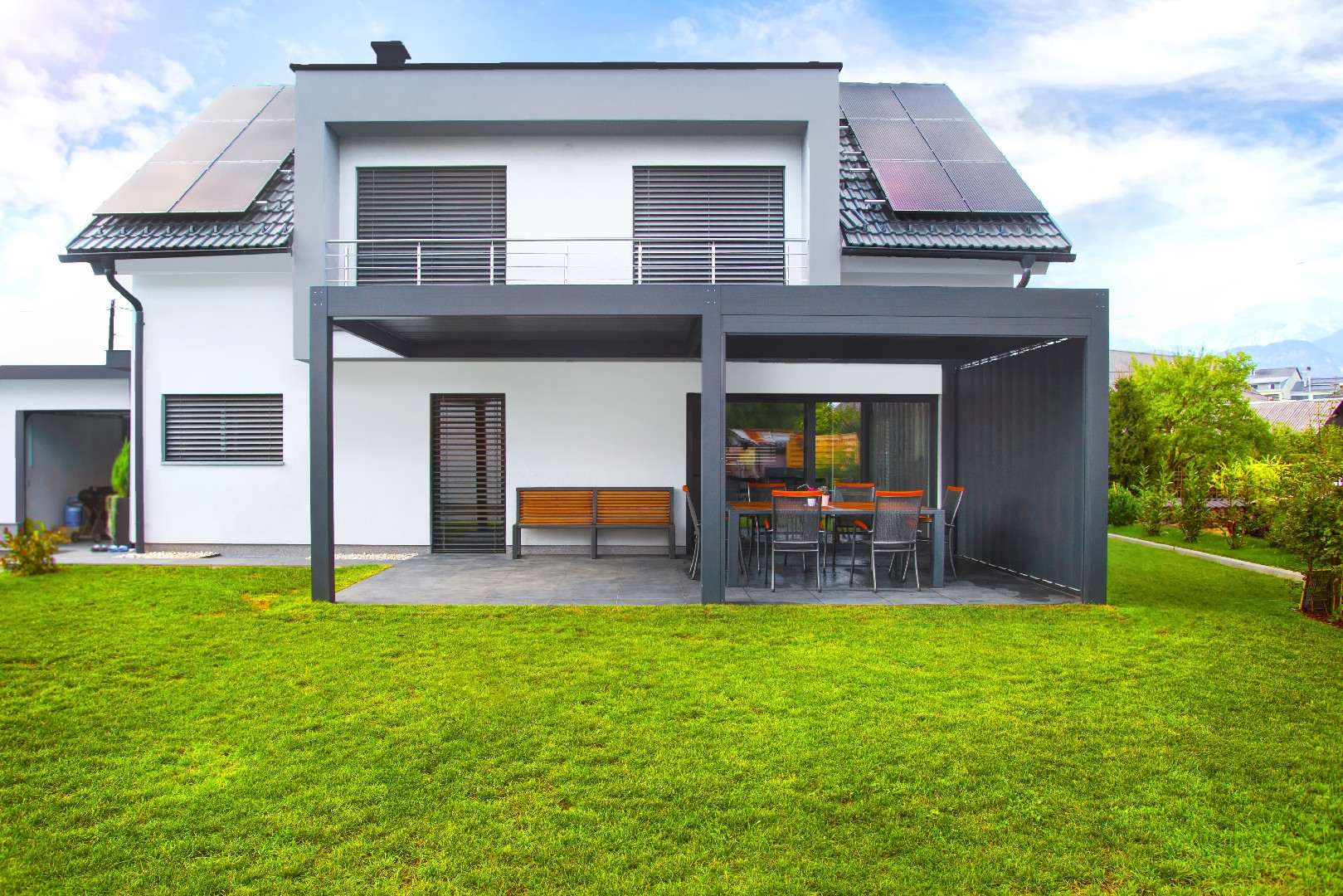 Project SV Bled - Bioclimatic pergola Misteral - Terrace, brisole, zip roller blinds