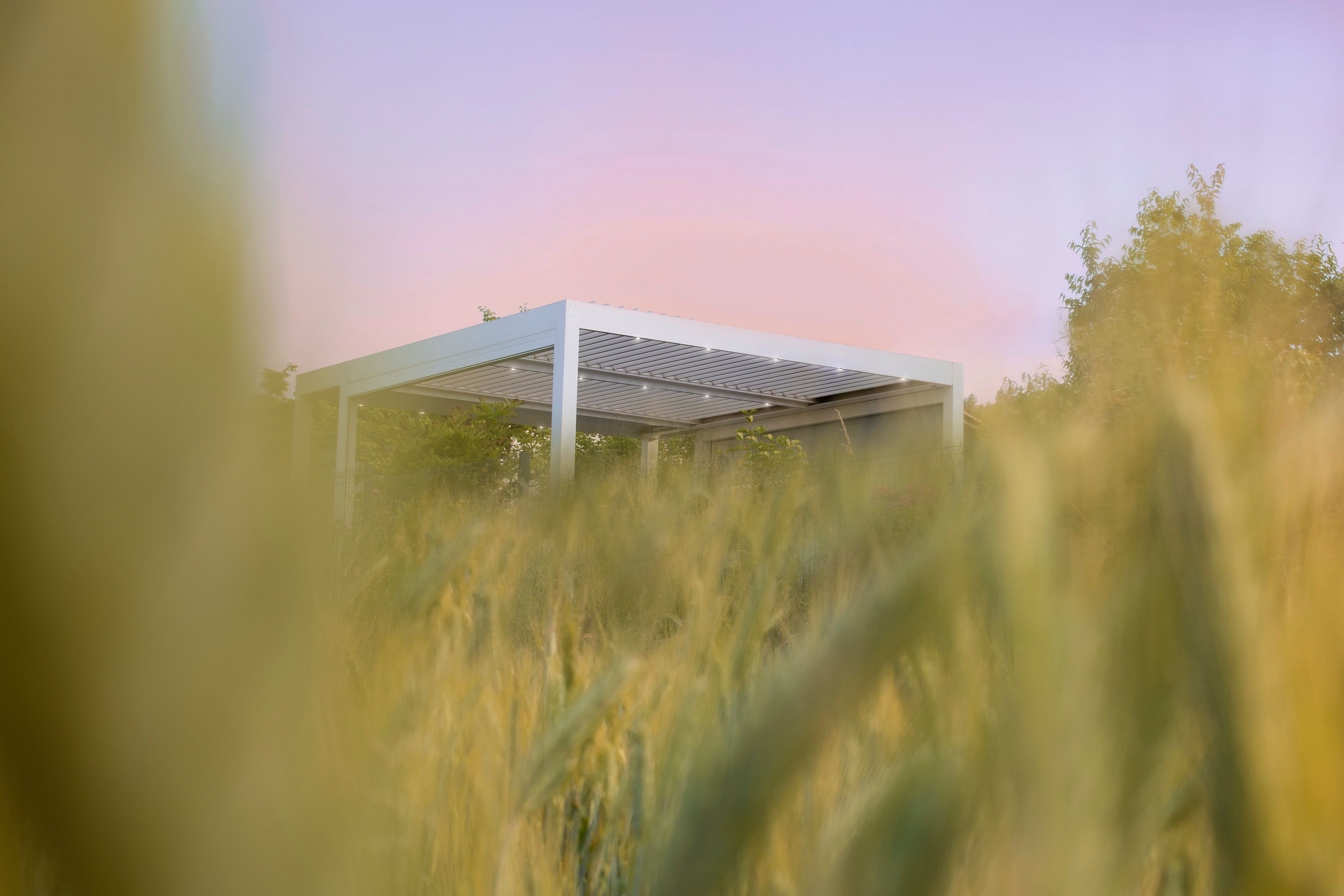 Project VP Ljubljana - Bioclimatic pergola Misteral - Terrace, brisole, zip roller blinds