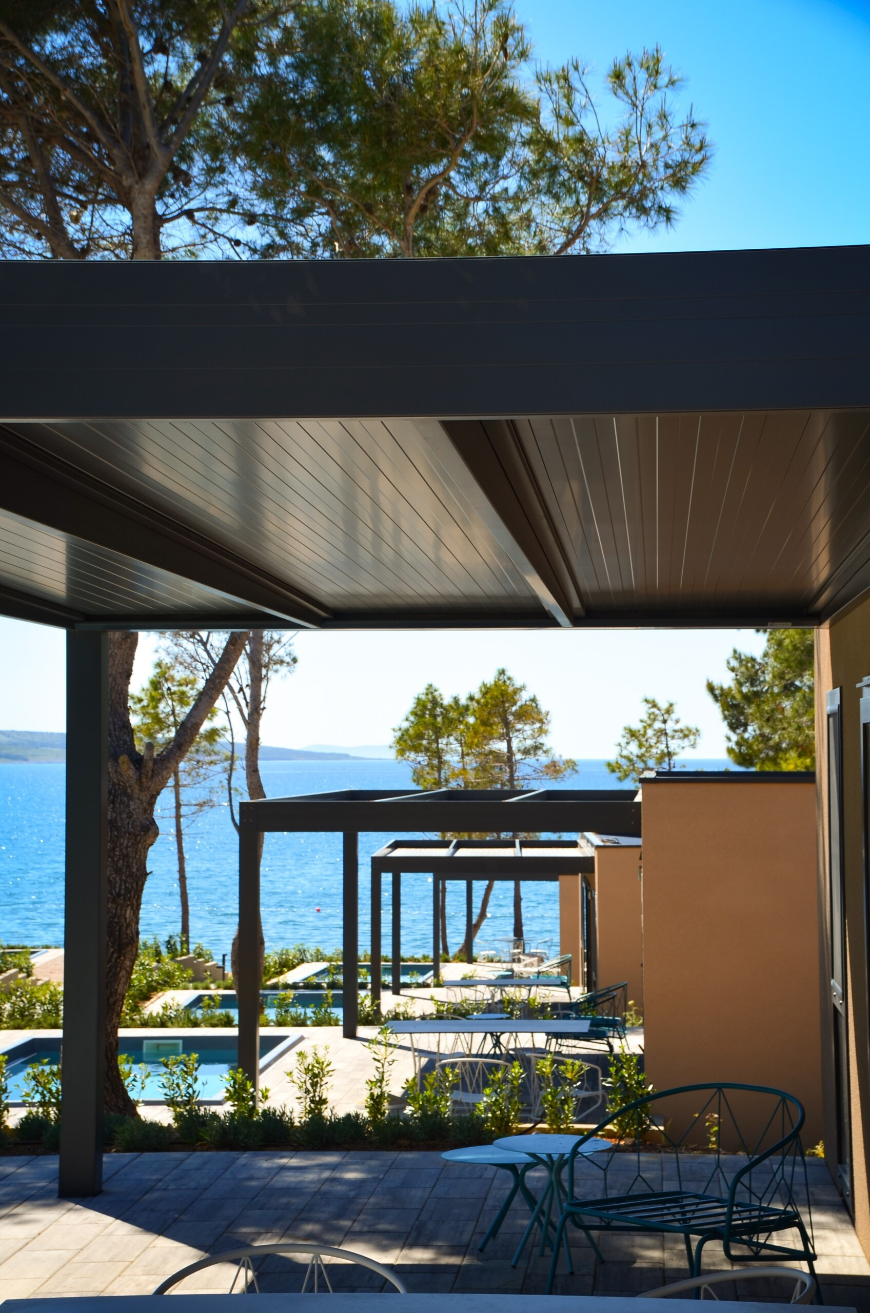 Projekt lamelna pergola Aminess Avalona