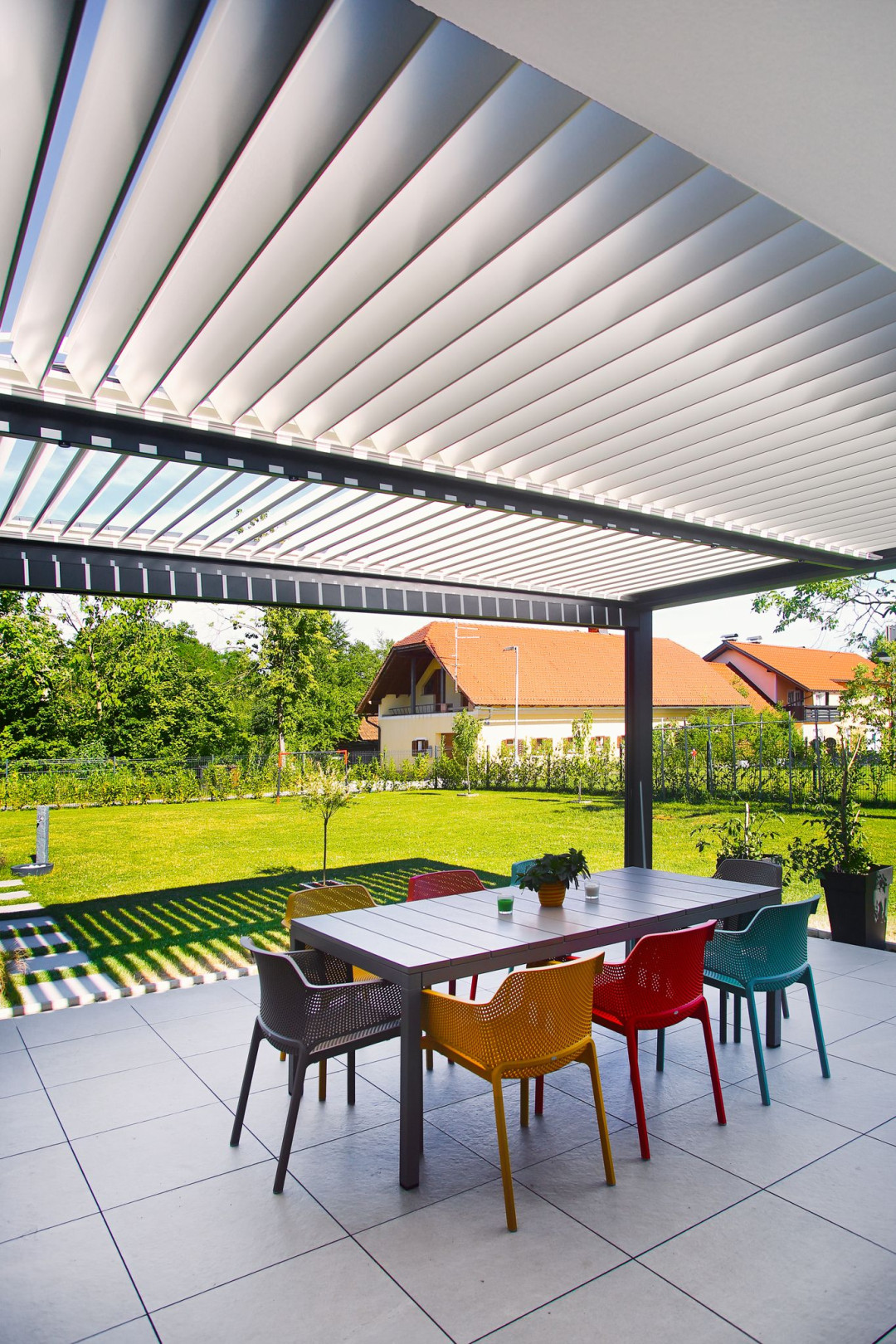 Projekt AS - Lukovica - Lamelna/bioklimatska pergola Misteral - Terasa, brisole, zip rolo