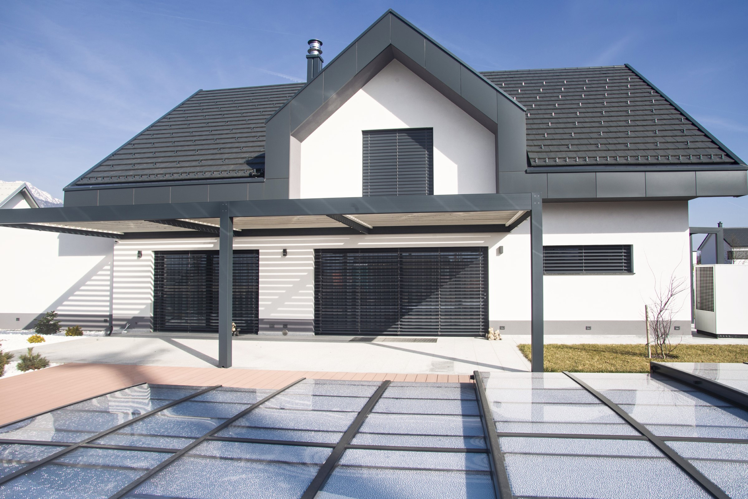 Projekt lamelna pergola BB Lesce