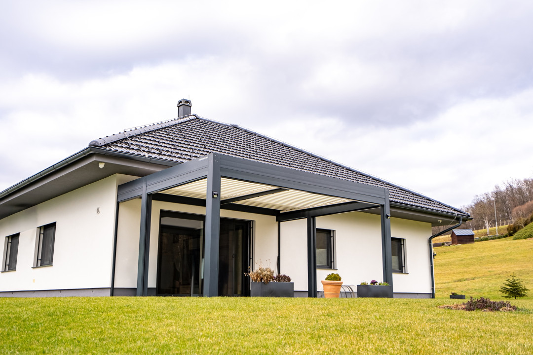 Projekt lamelna pergola DR Murska Sobota