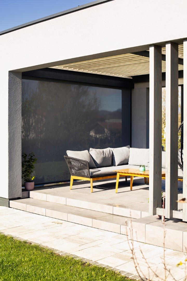 Projekt lamelna pergola DS Celje