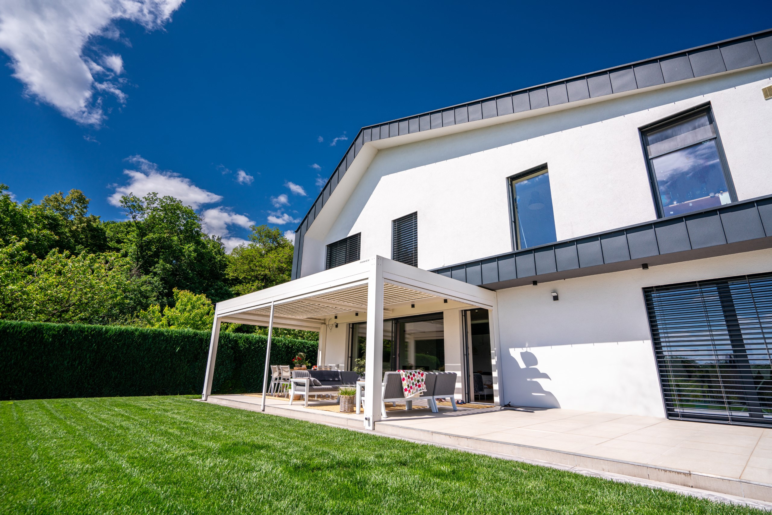 Projekt lamelna pergola GH Duplek